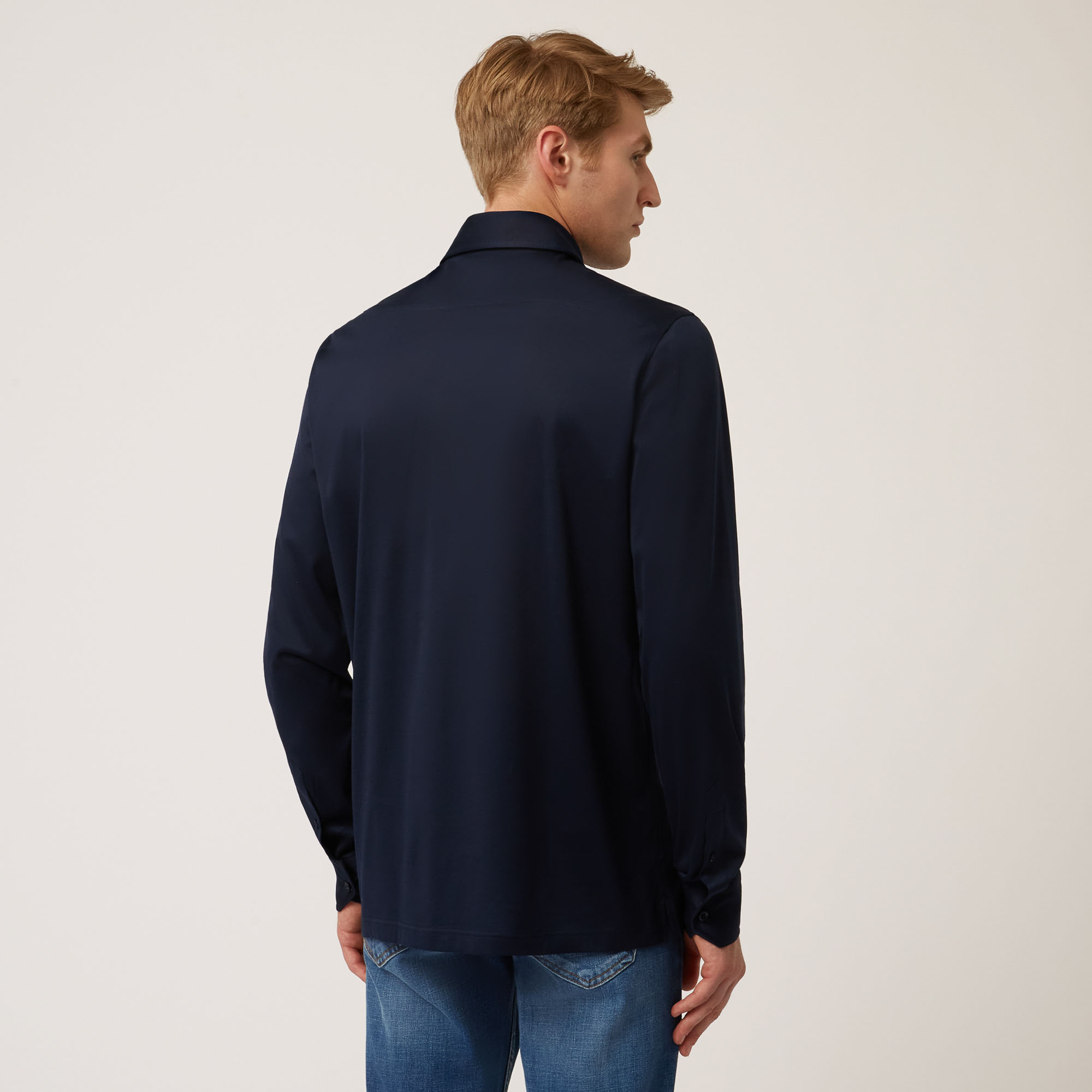 100% Cotton Shirt, Blue, large image number 1