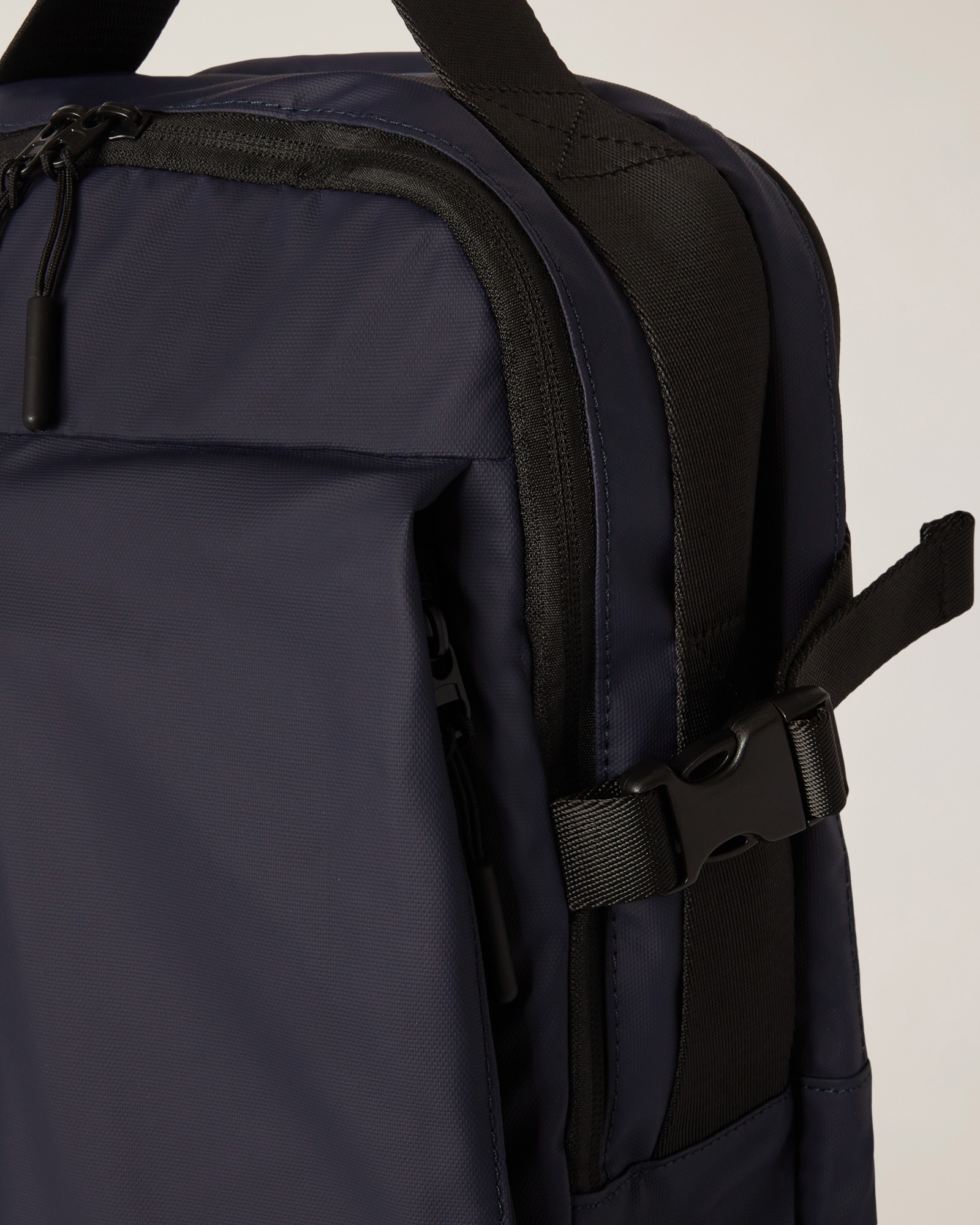 Compact Nylon Backpack, Dark Blue, large image number 2