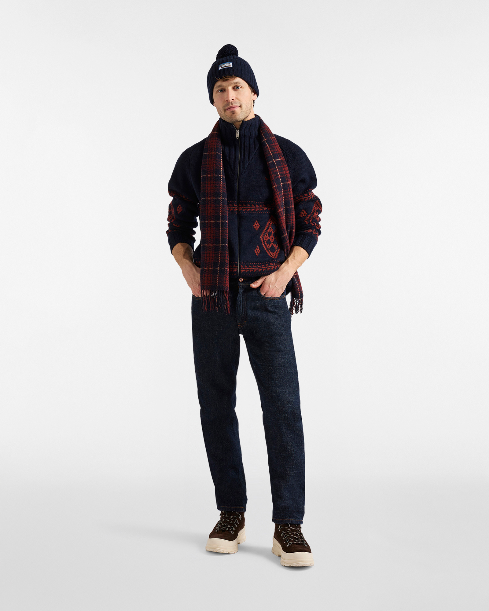 Pantalone effetto denim "Cortina a Colori", Blu Denim, large image number 3