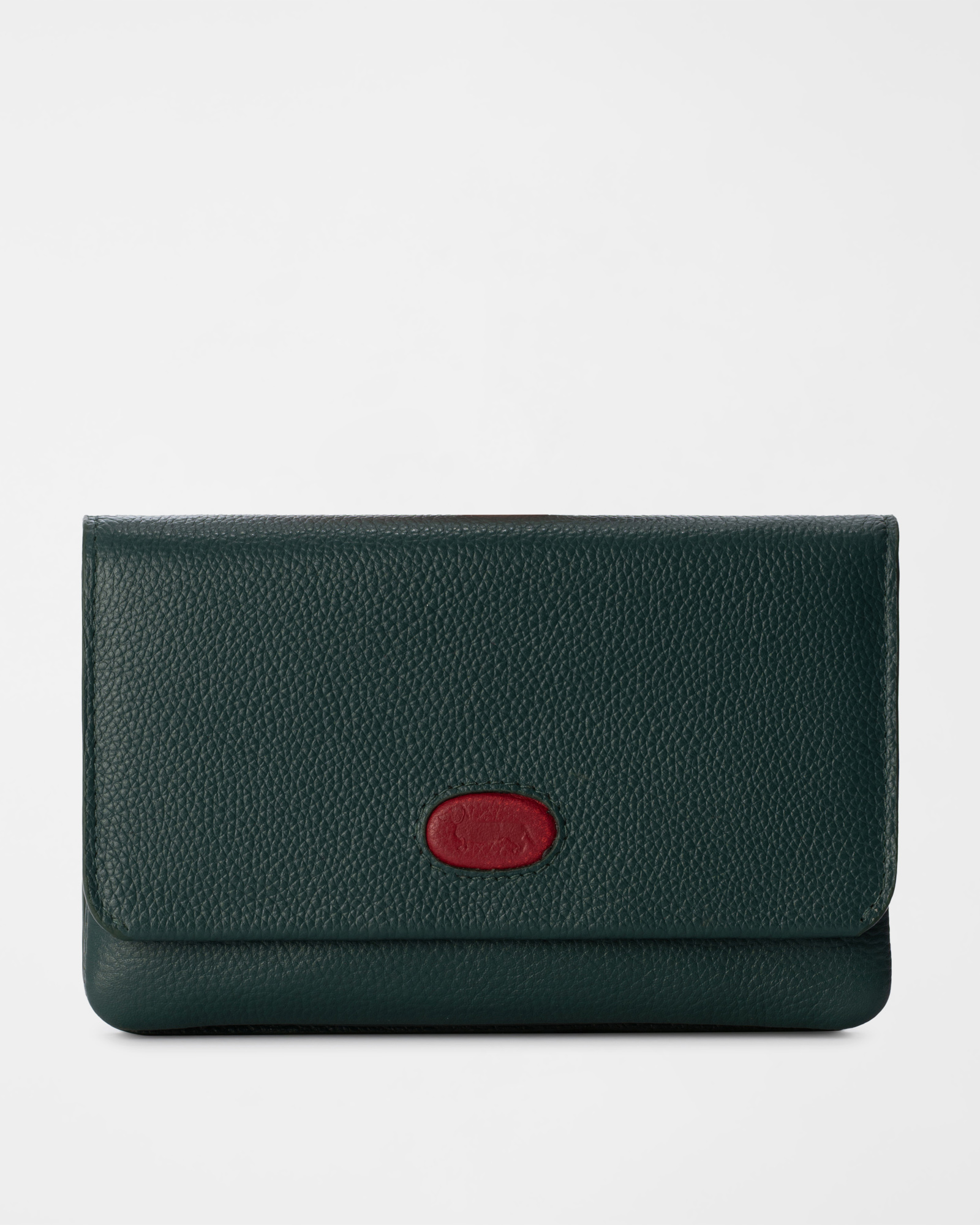 Portafoglio Donna in Vera Pelle, VERDE, large