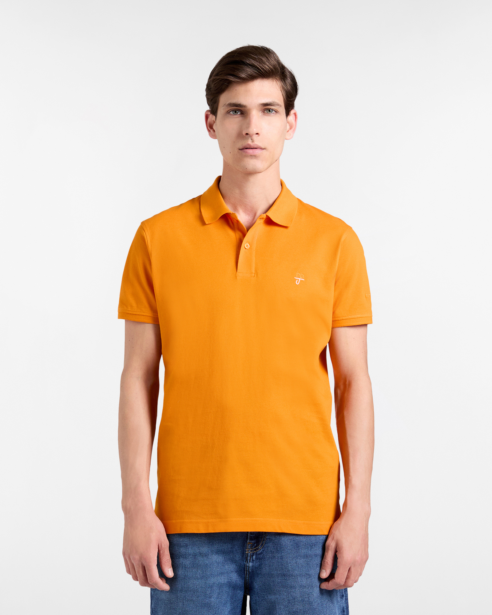 Harmont&Blaine - Polo uomo basic tinta unita, Uomo, Arancio, Taglia: 4XL