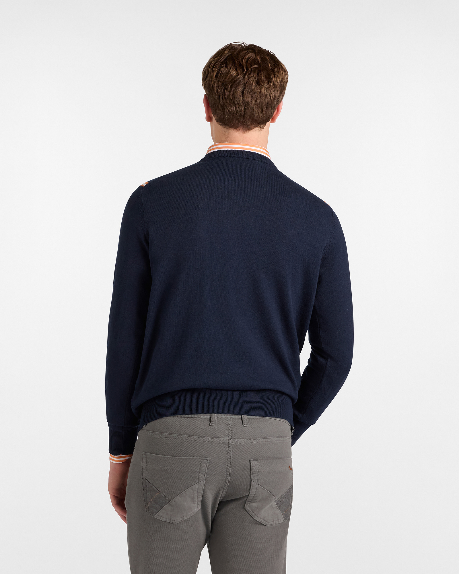 Pullover mit Multicolor-Muster, Navyblau, large image number 1