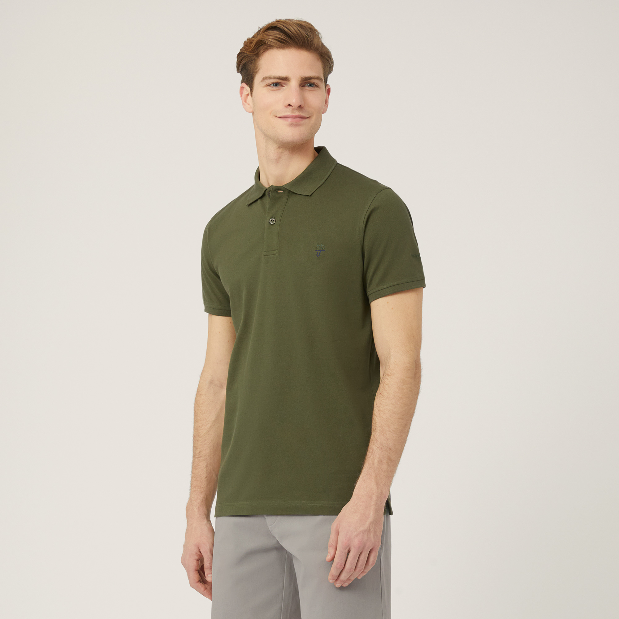 Polo In Cotone, Verde, large image number 0