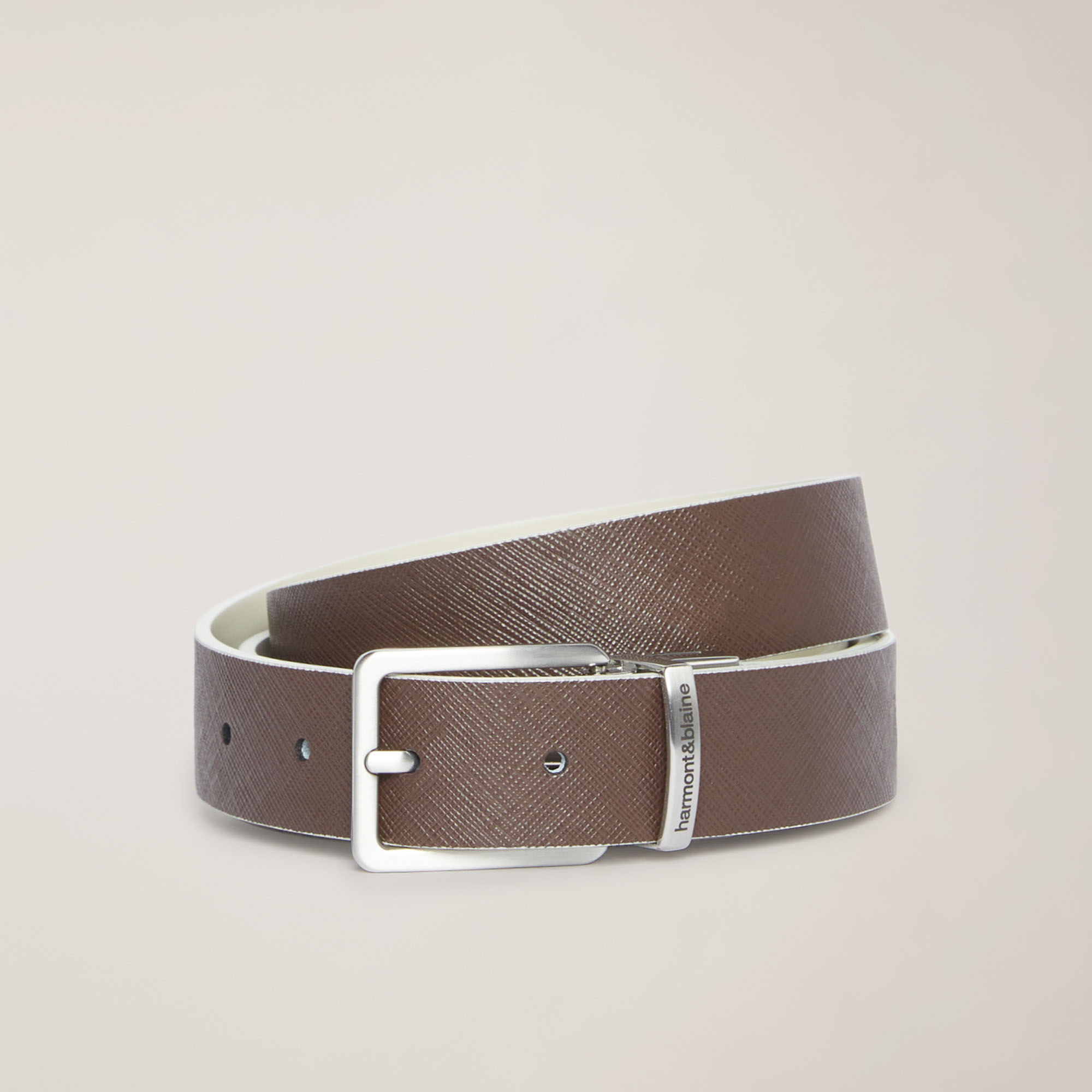 Two-Tone Belt With Lettering