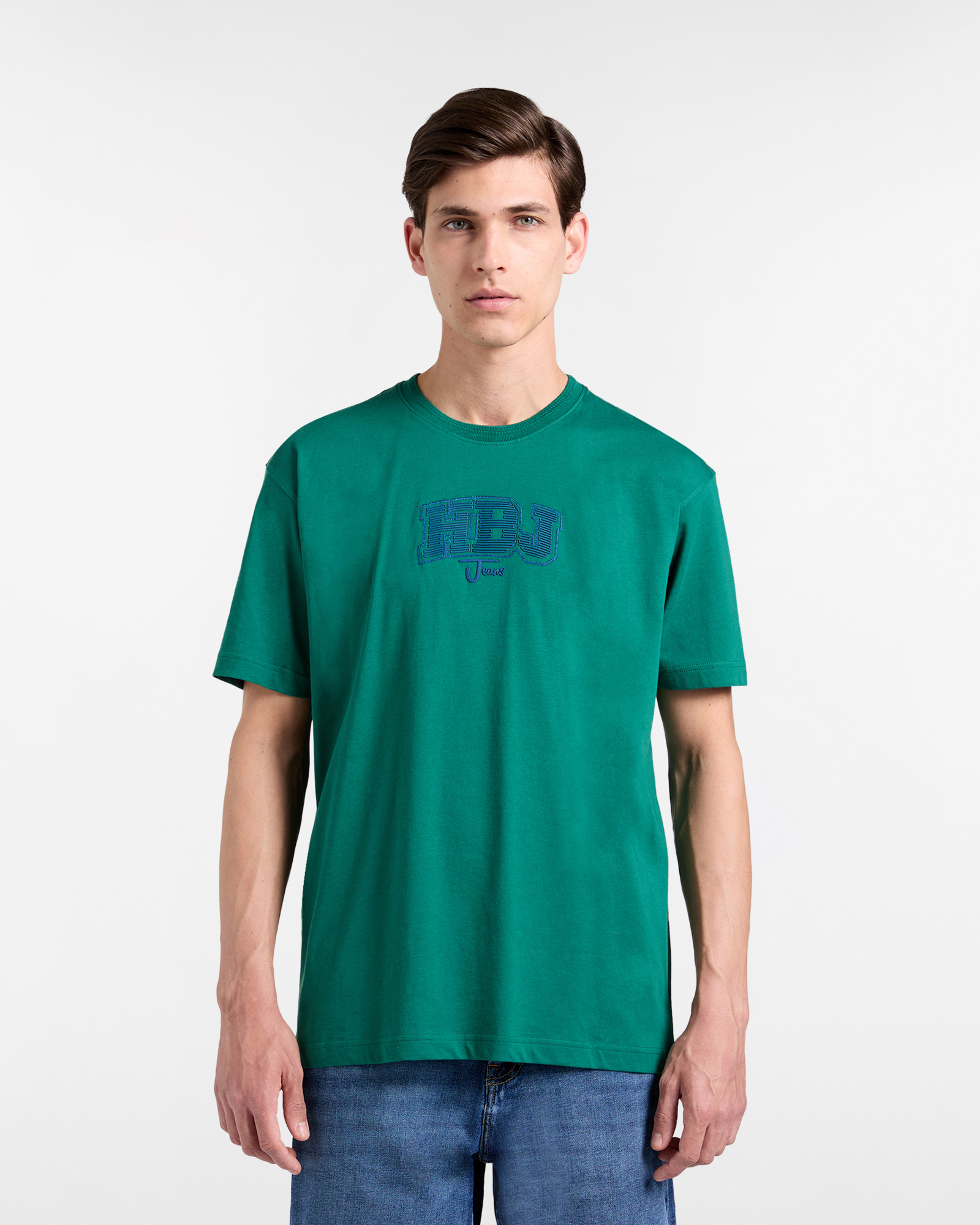 T‑shirt Uomo Con Logo 3D rigato