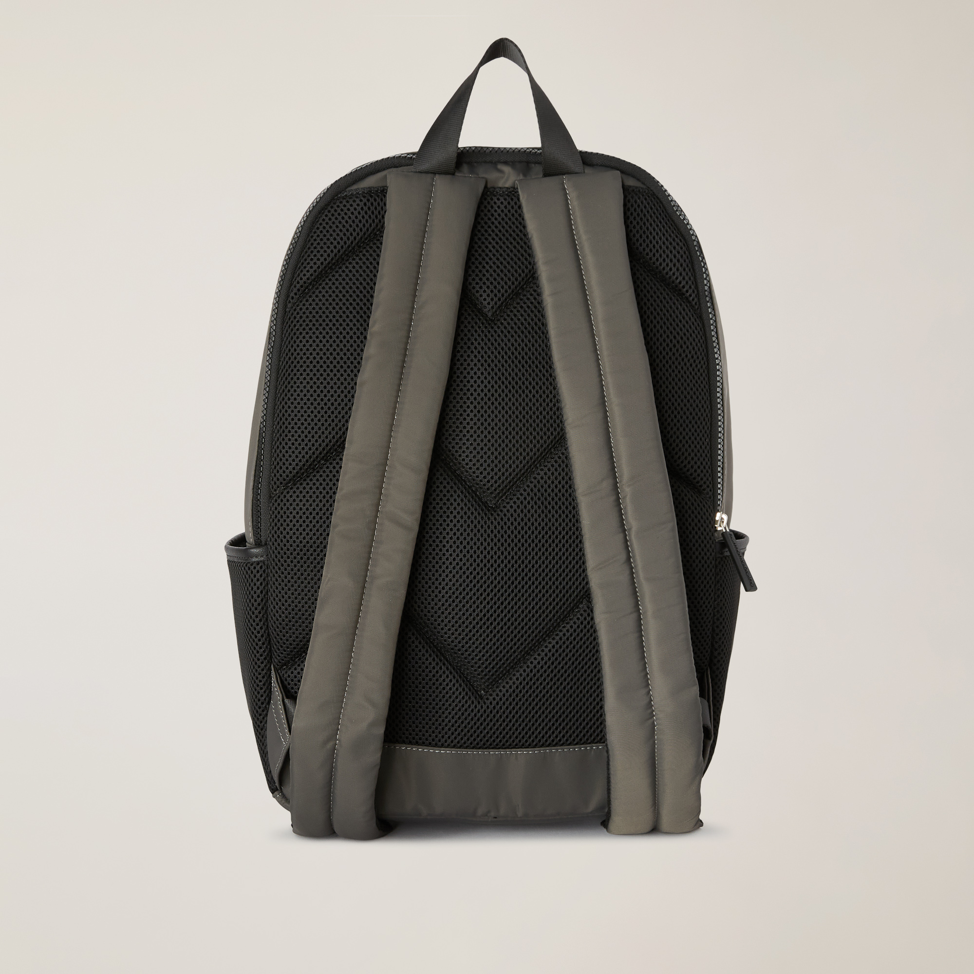 Grey fabric backpack shop