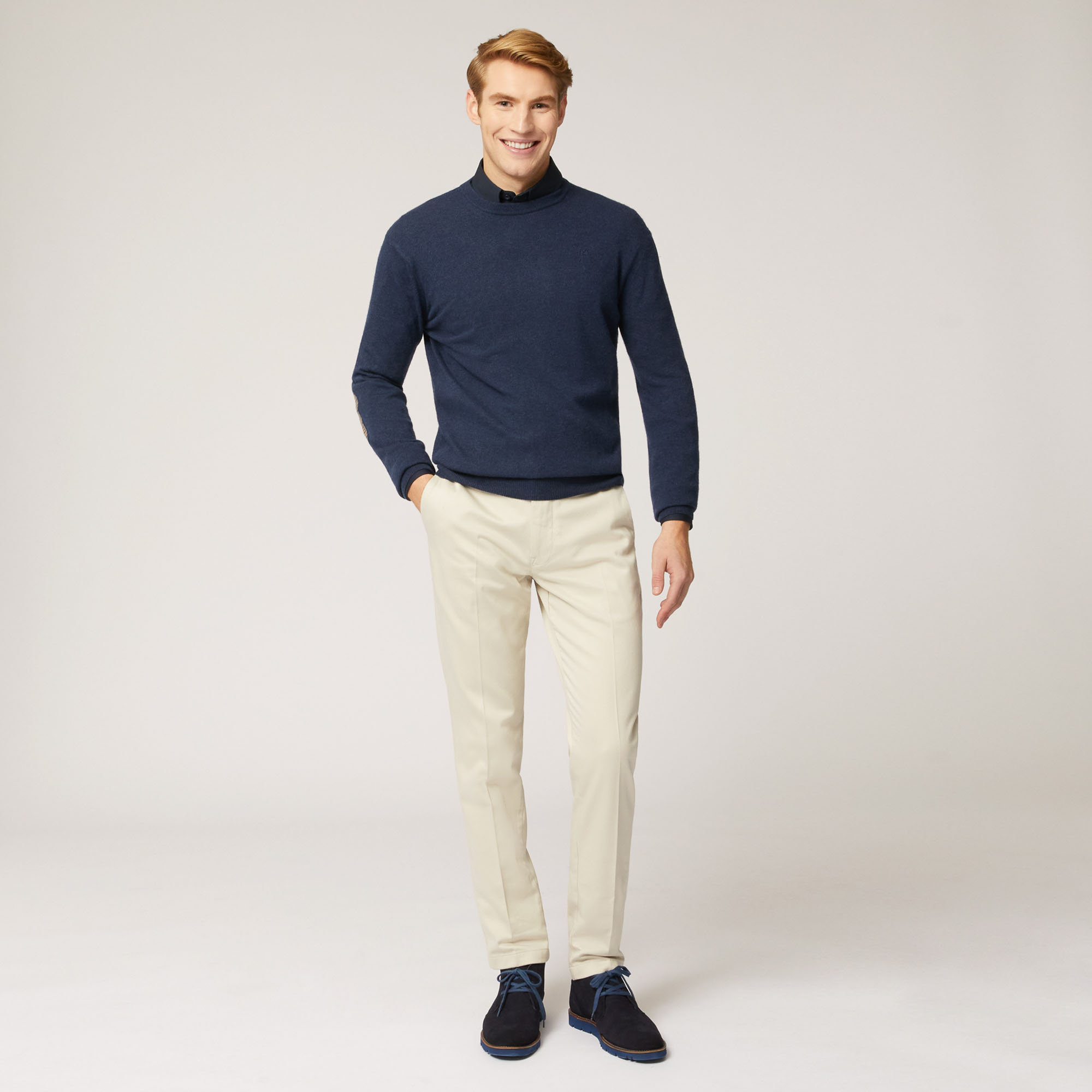 Pullover Girocollo Harmont & Blaine Jeans, Light Blue, large image number 3