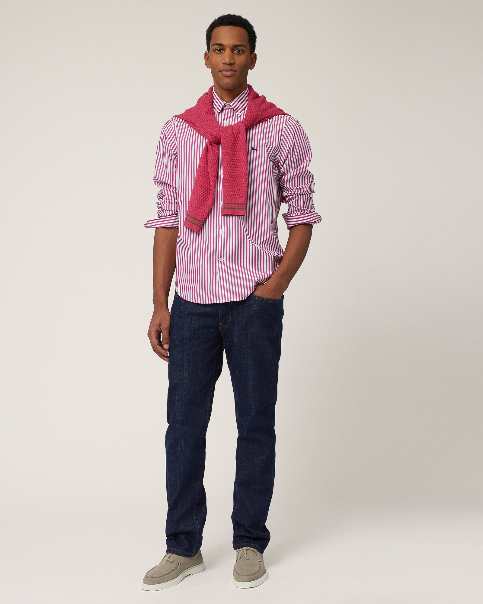 Chemise À Rayures Sorbetto, Rose mélé, large image number 3