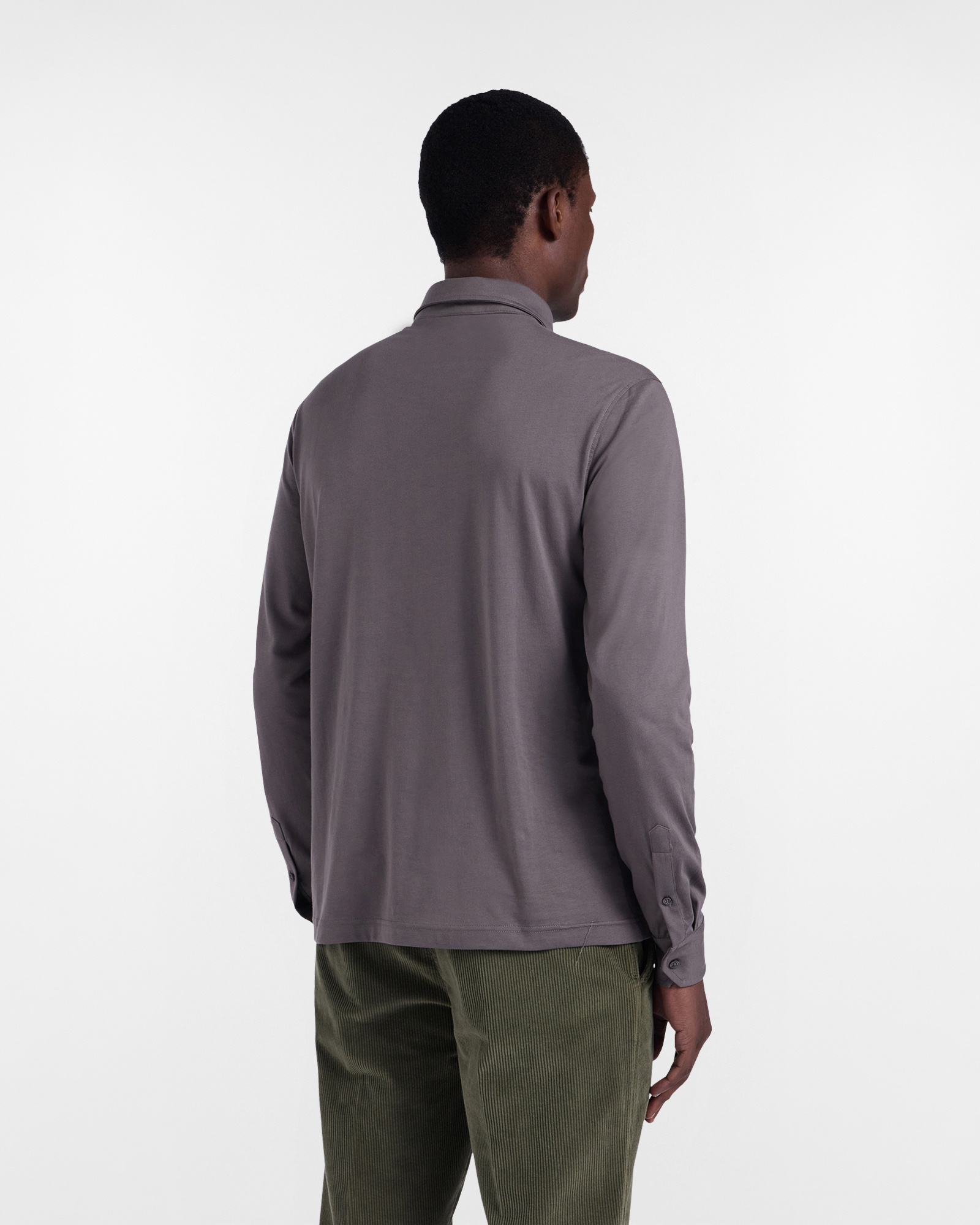 Regular Under-Jacket Polo Shirt, Green, large image number 2