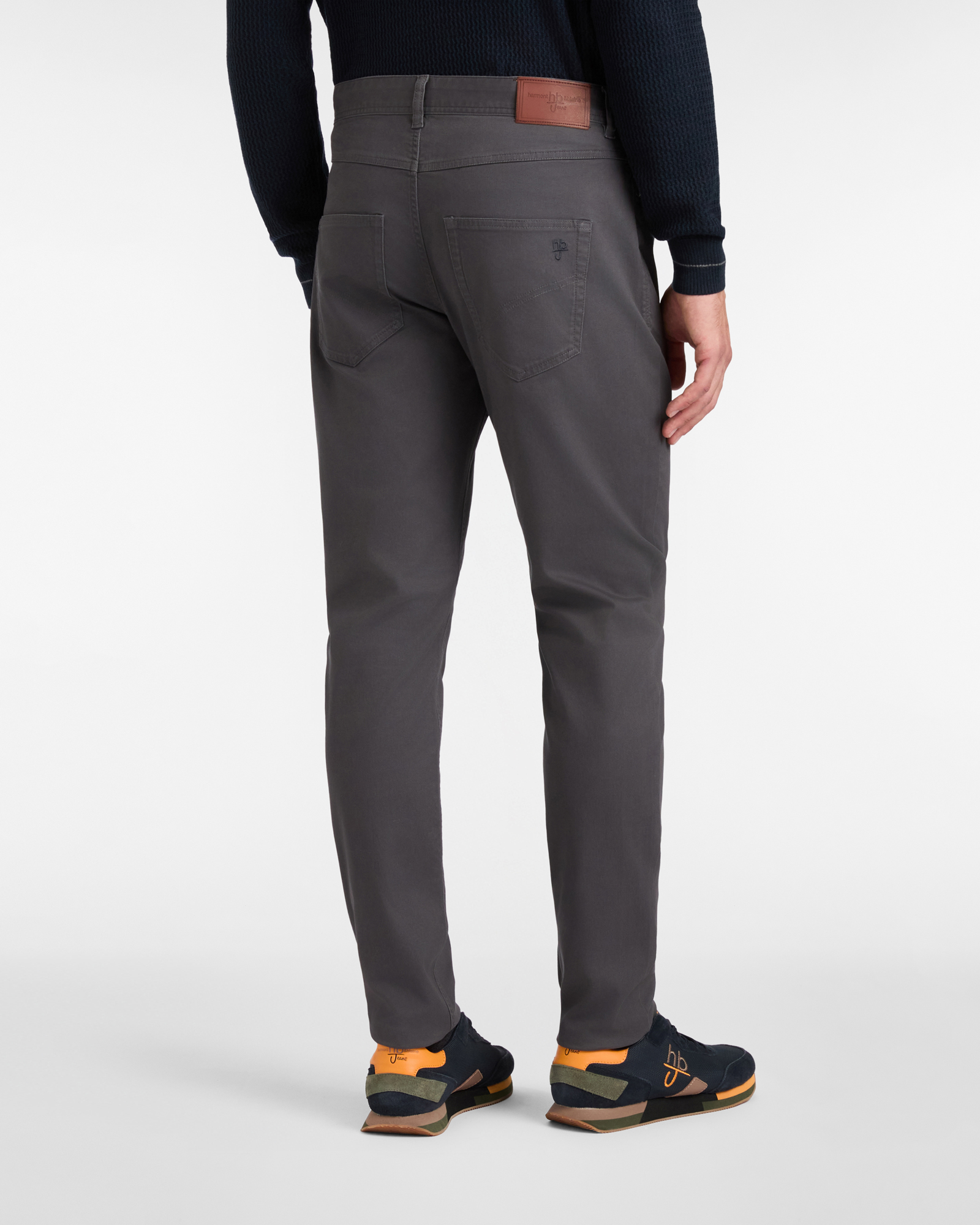 Pantaloni Cinque Tasche Narrow Fit, Grigio Scuro, large image number 1