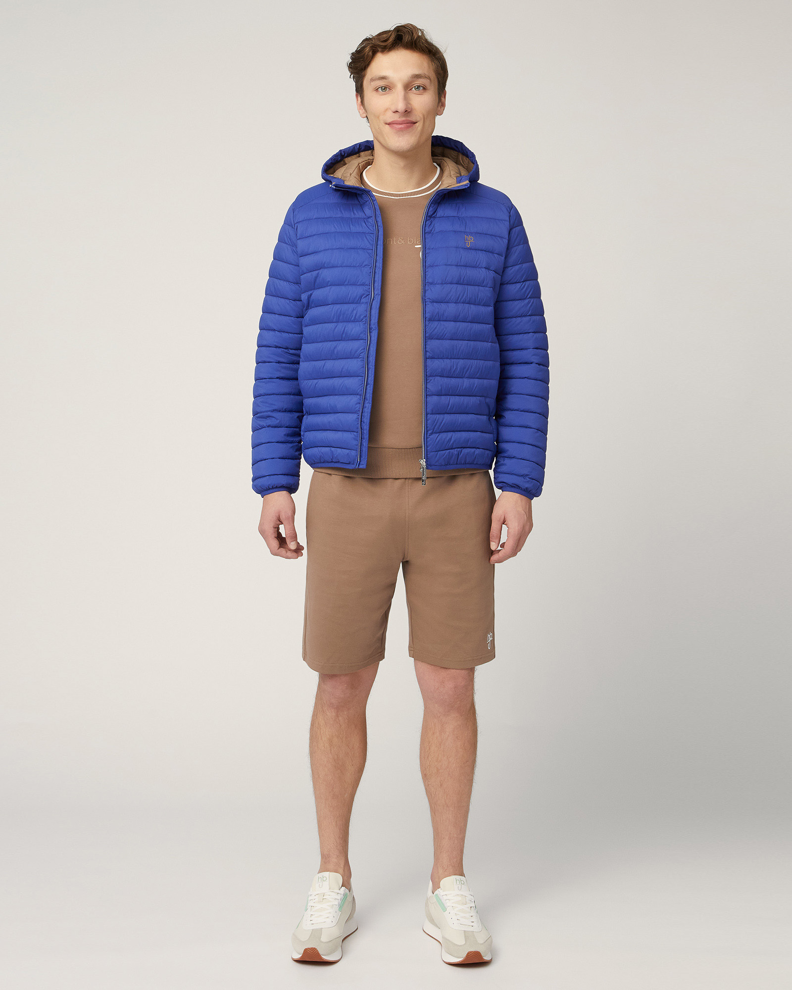 Quilted Nylon Down Jacket, Electric Blue, large image number 3
