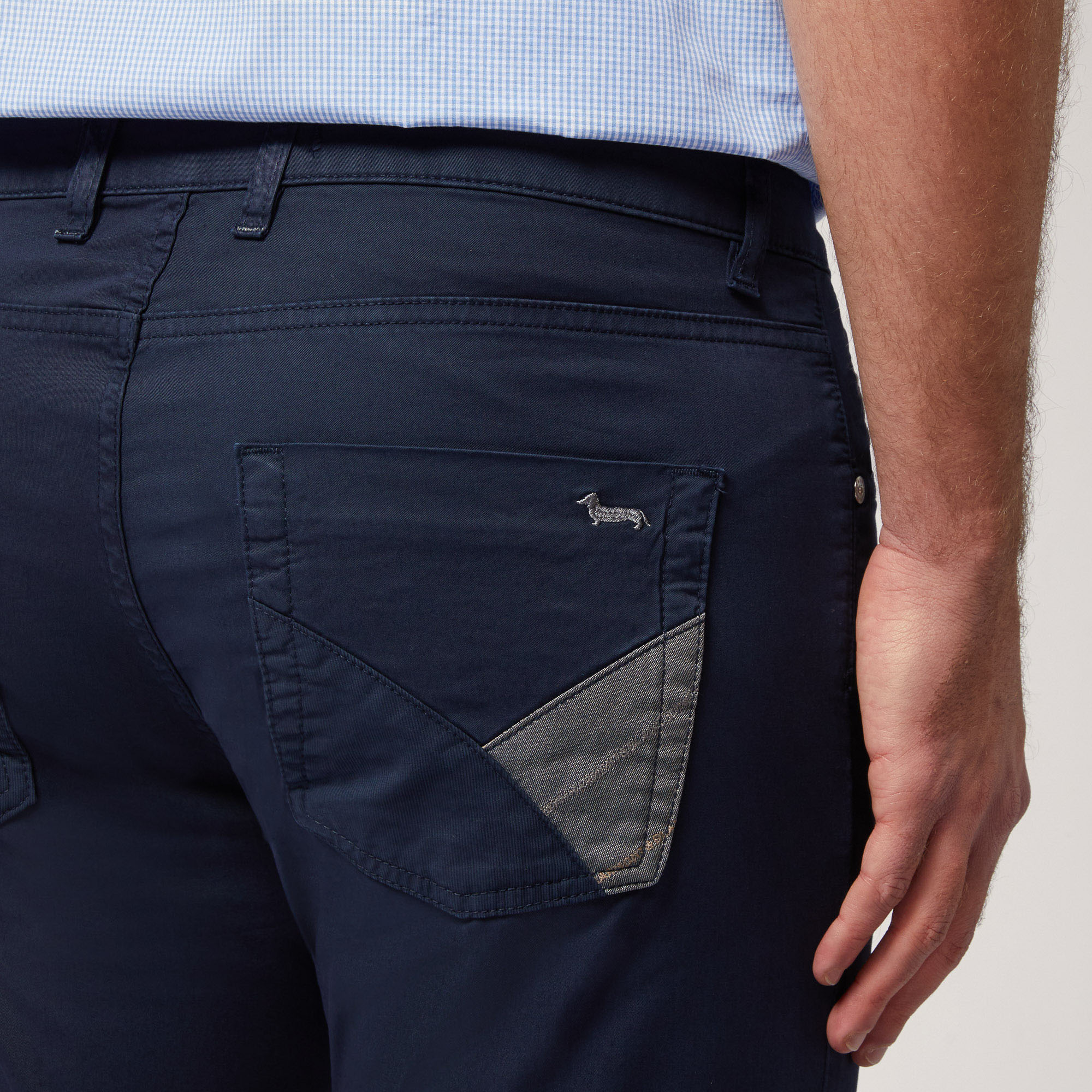 Pantaloni Con Inserti, Blu Navy, large image number 2