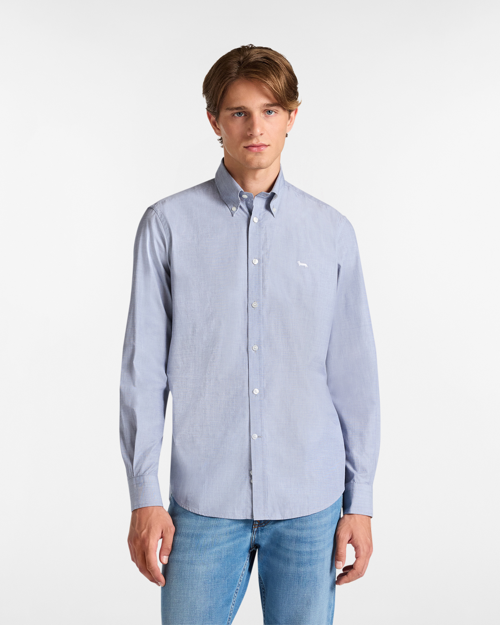 Regular Cotton Shirt with Dachshund