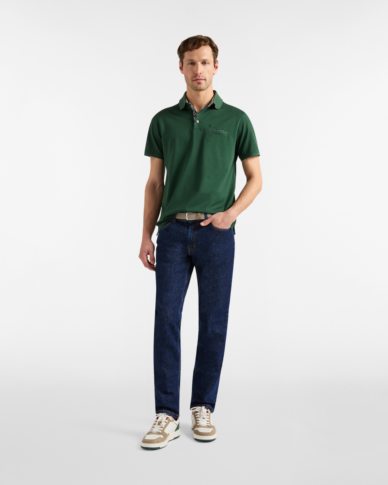 Polo shirt with breast pocket, Green, large image number 3