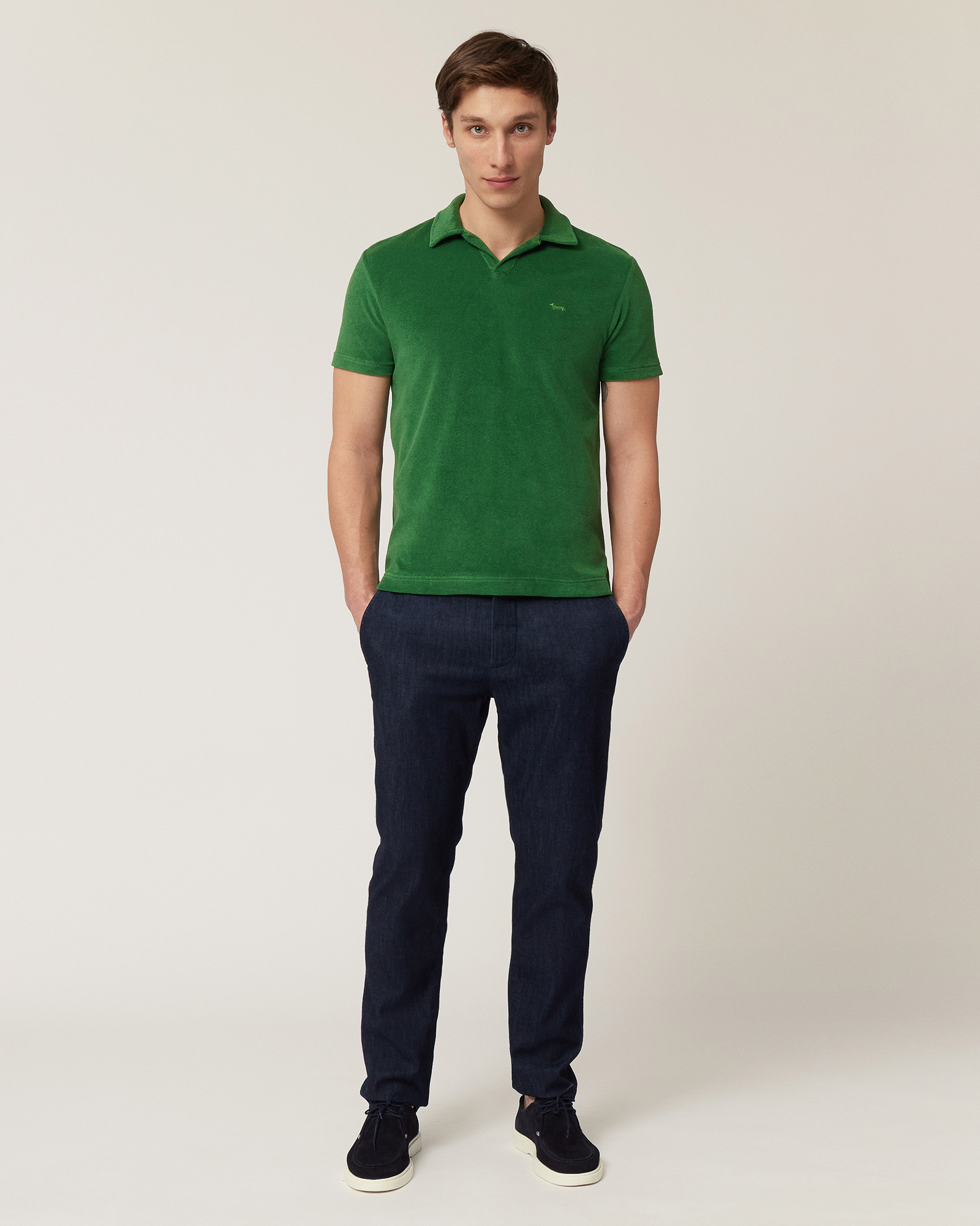 Terry Cotton Polo, Meadow Green, large image number 3