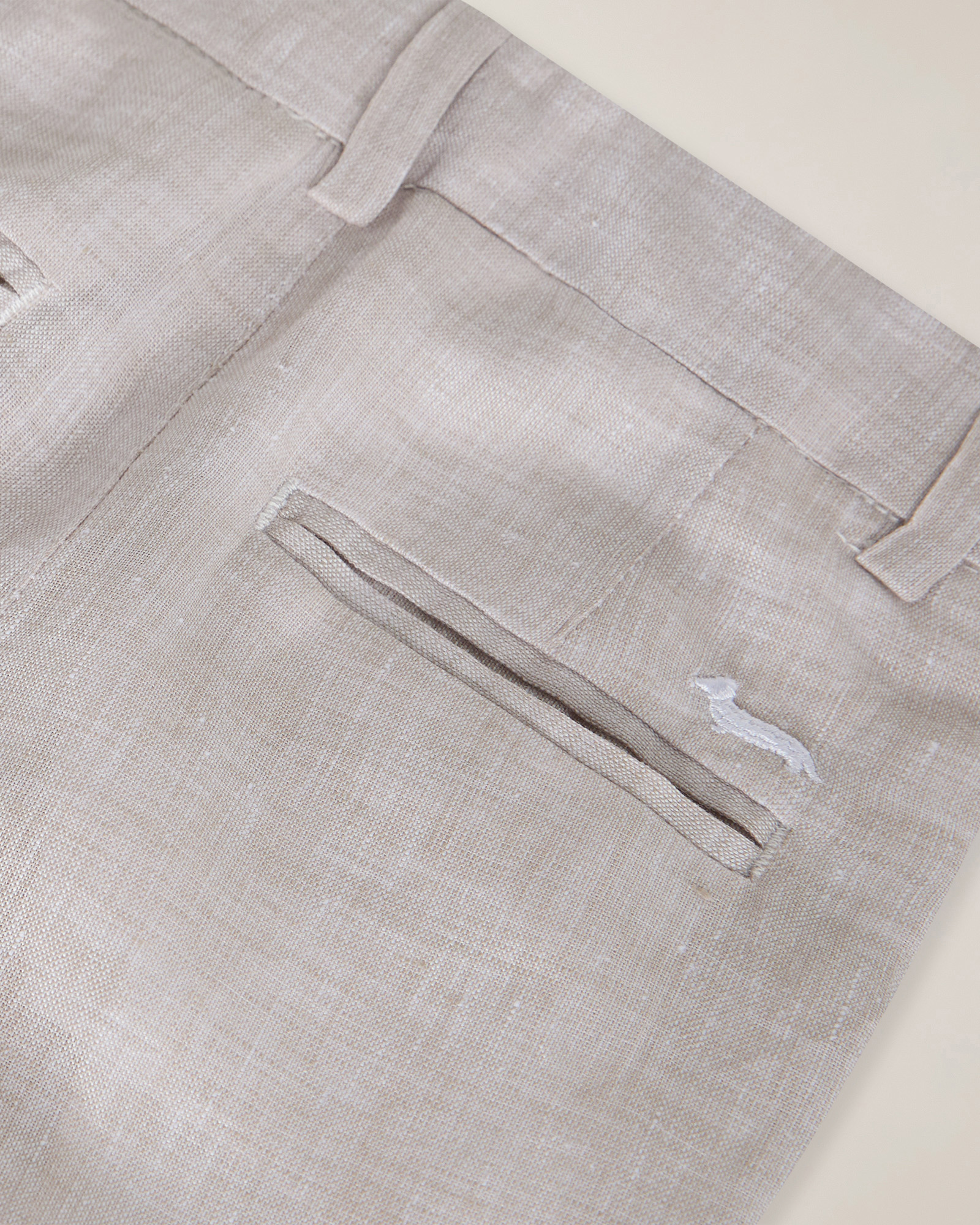 Pantalone in lino, Ecrù, large image number 2