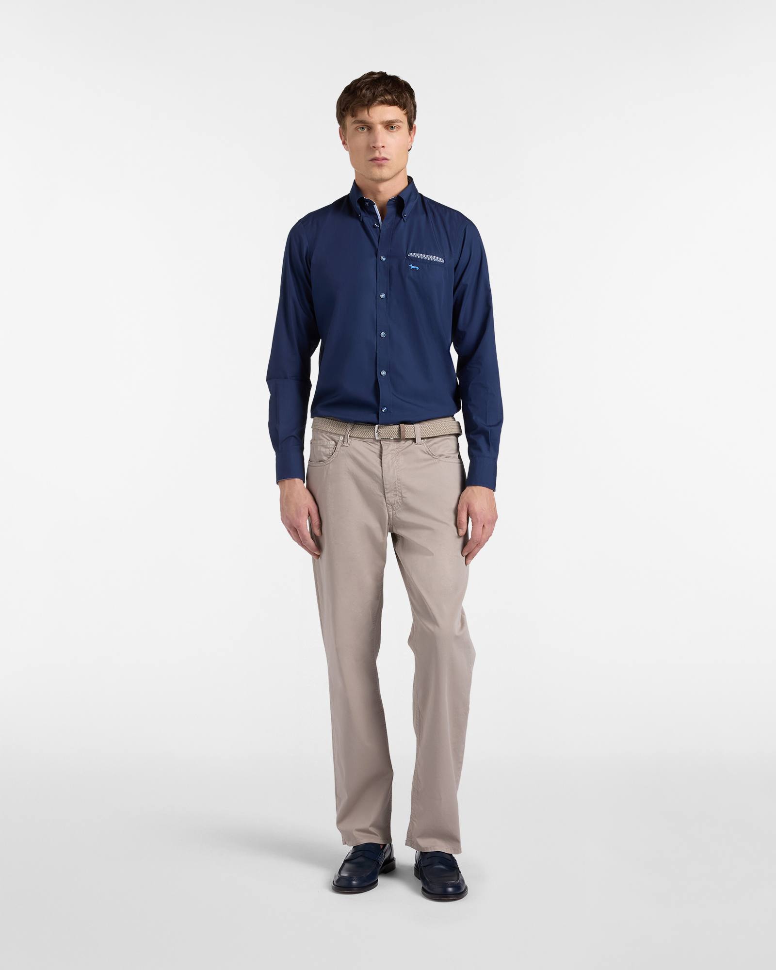 Relaxed-fit five-pocket trousers, Gray, large image number 3