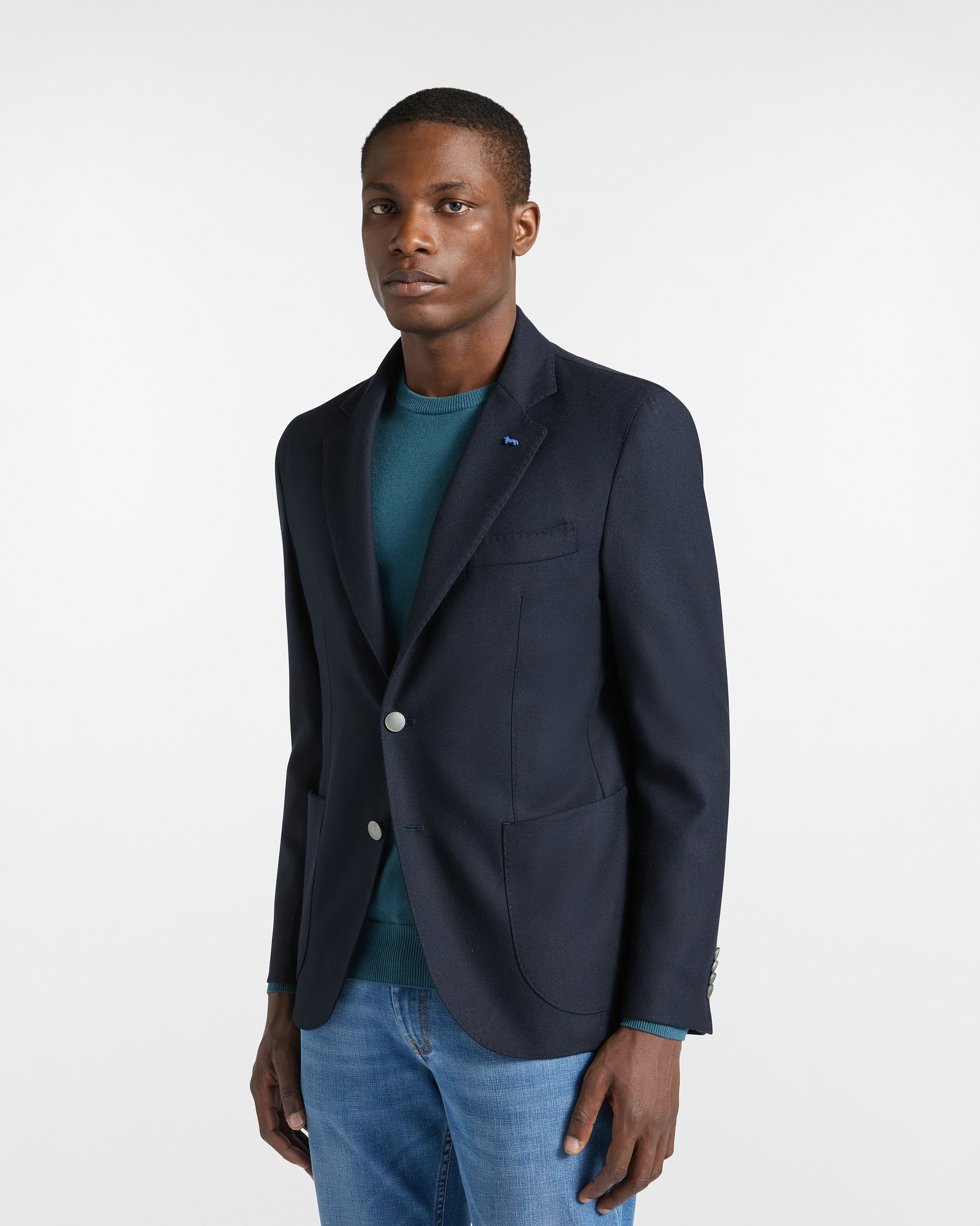 Single-Breasted Wool Blazer