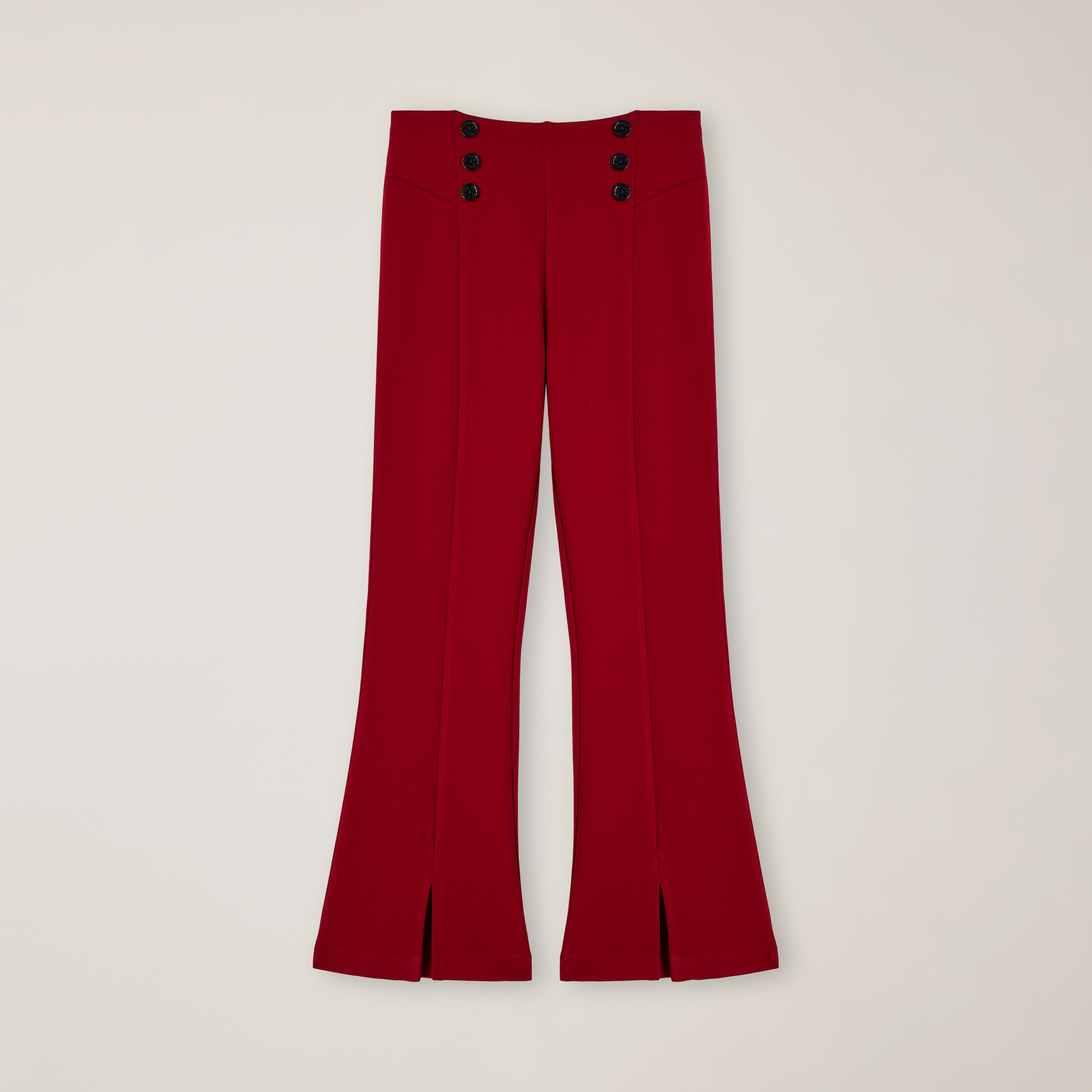 Leggings Patte D’Éph Avec Boutons Et Fente Centrale