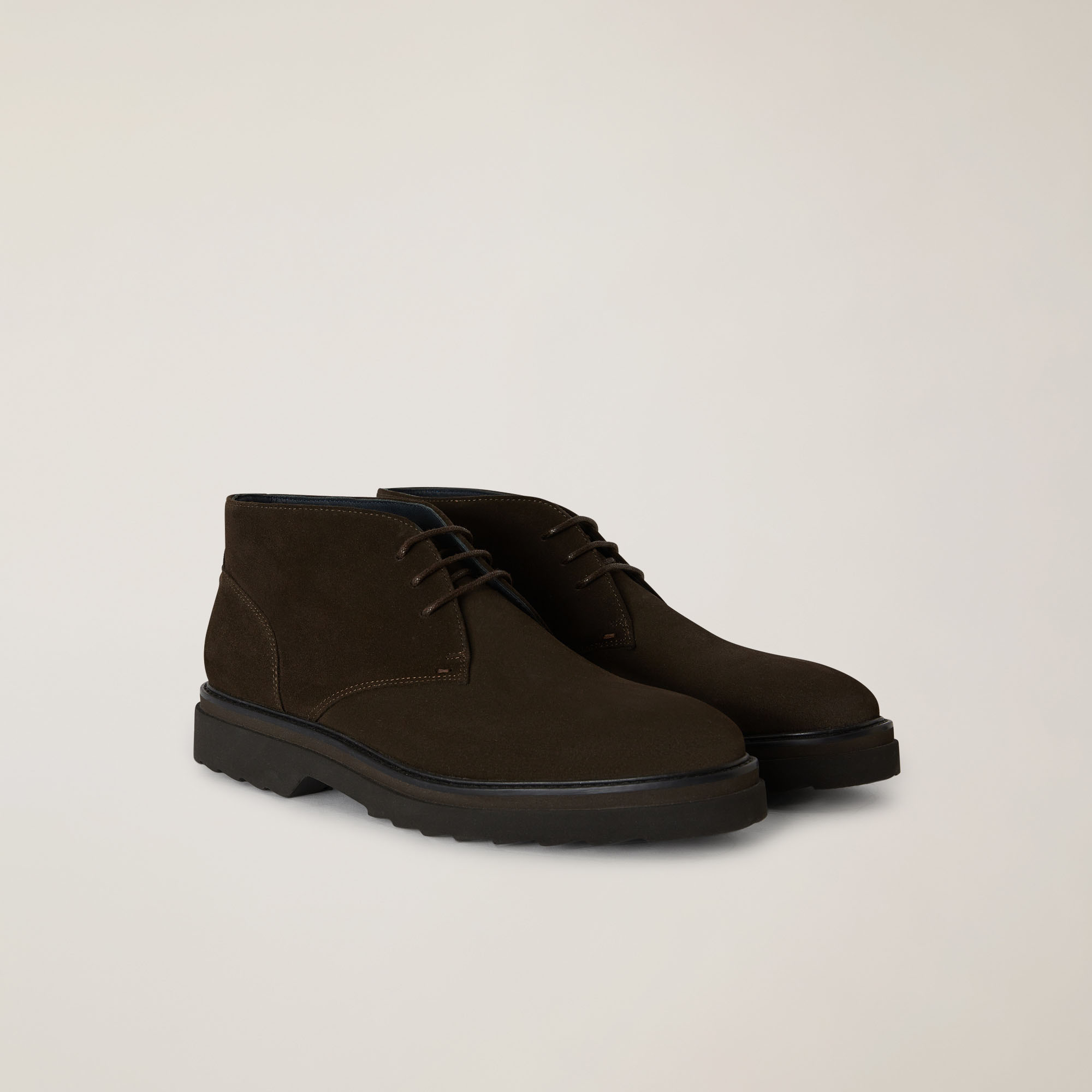 Derby In Pelle Scamosciata, Marrone, large image number 1