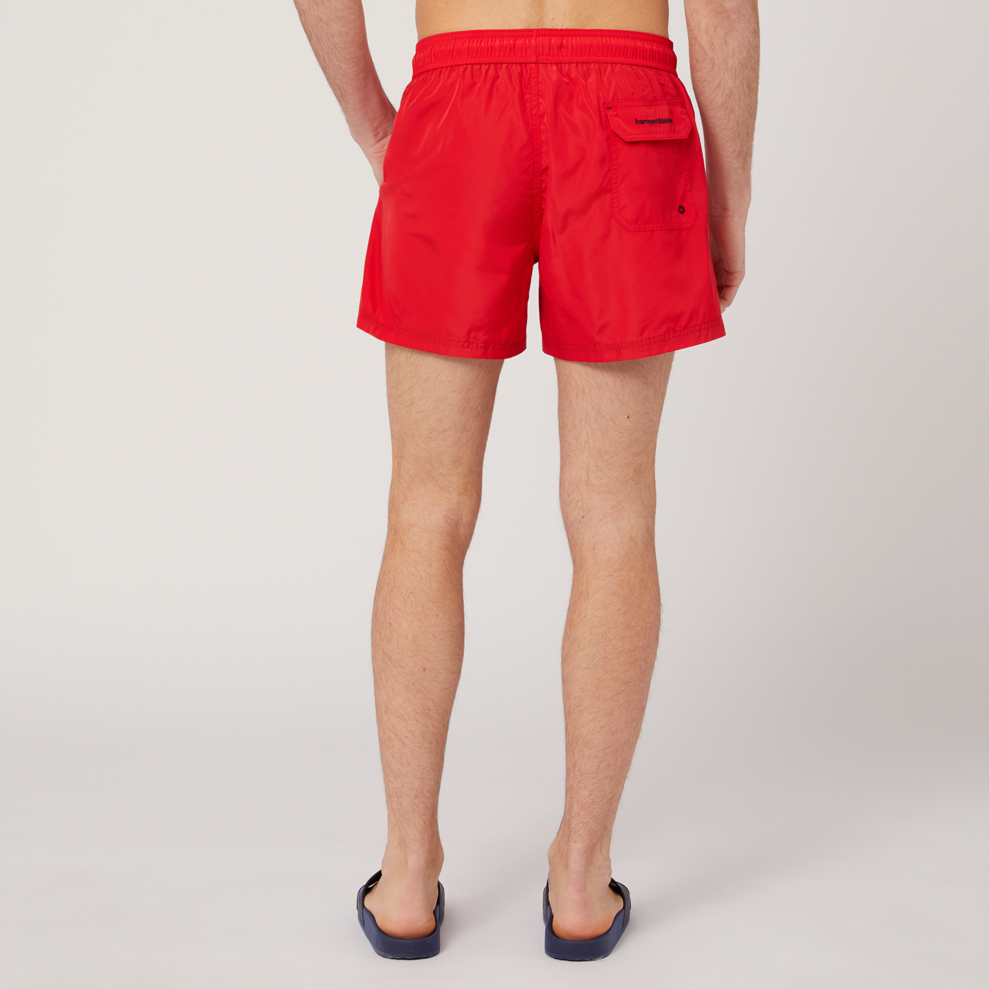 Short Swim Trunks, Red, large image number 1