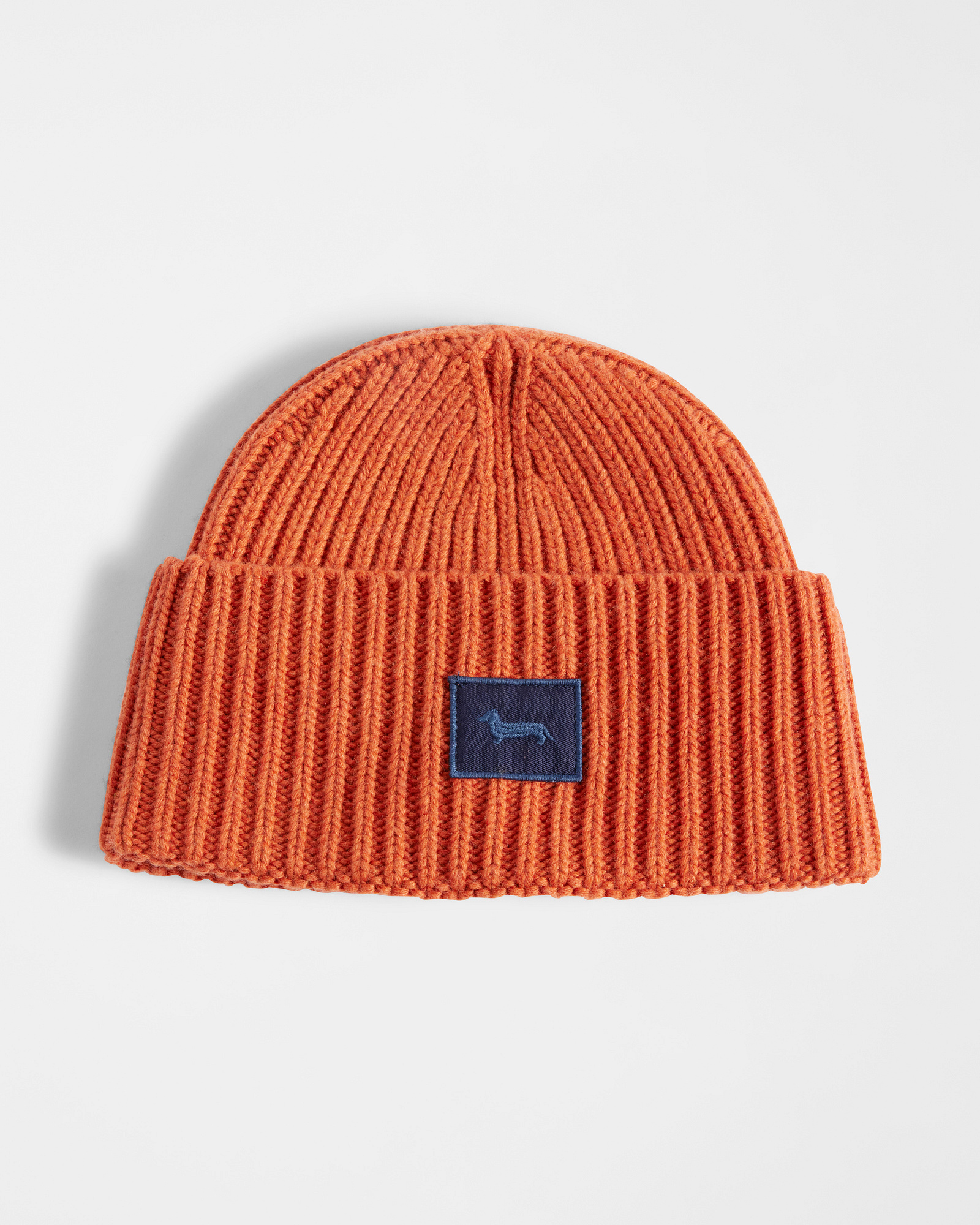 Cashmere Blend Beanie, Orange, large