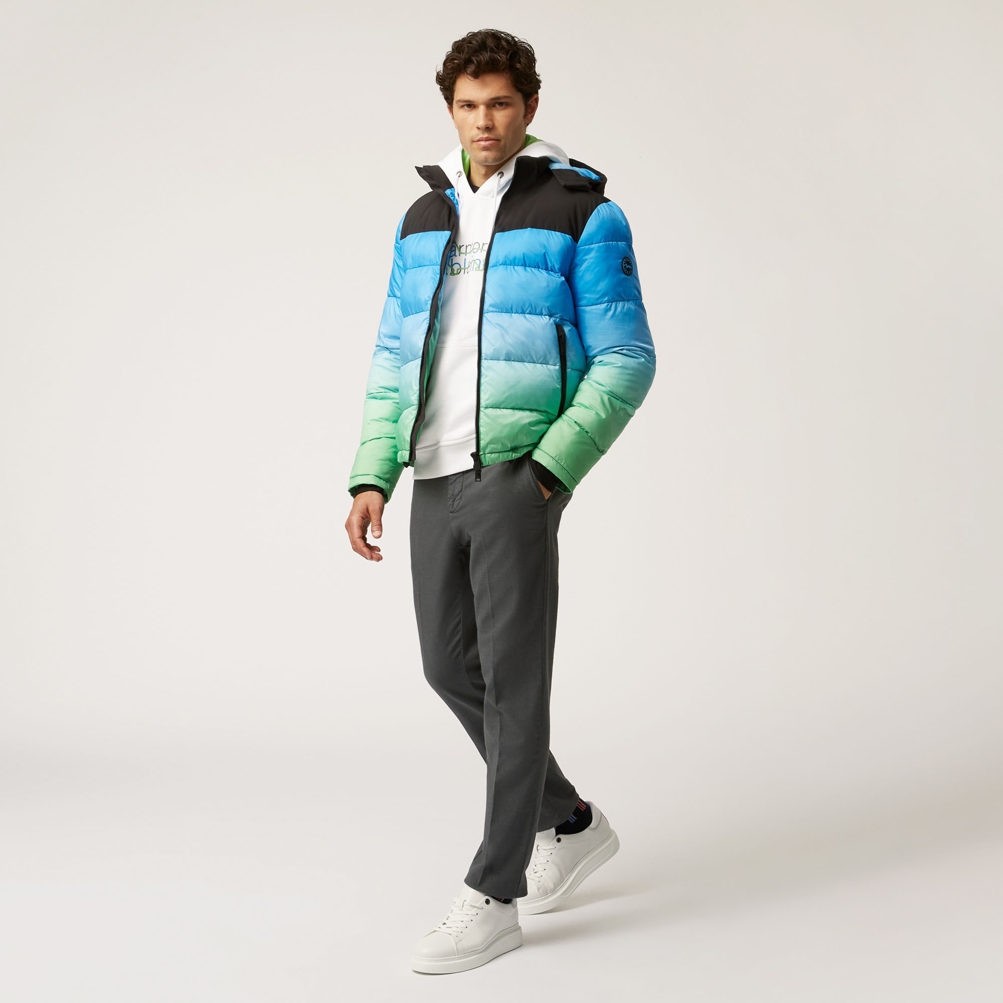 Ski Lounge Dégradé Hooded Jacket, Unique Variant, large image number 3