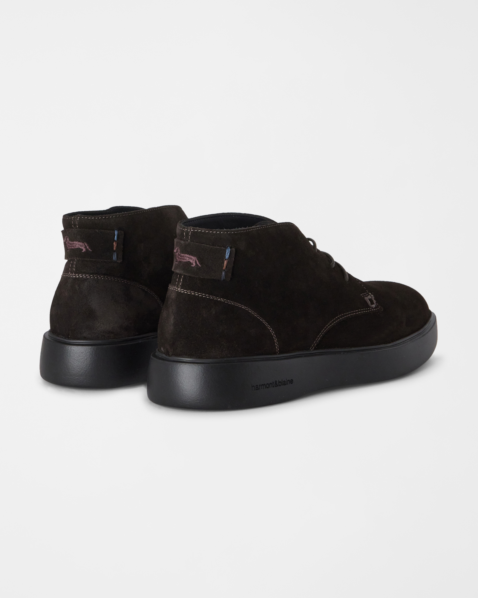 MEN&rsquo;S SUEDE SHOE, DARK BROWN, large image number 2