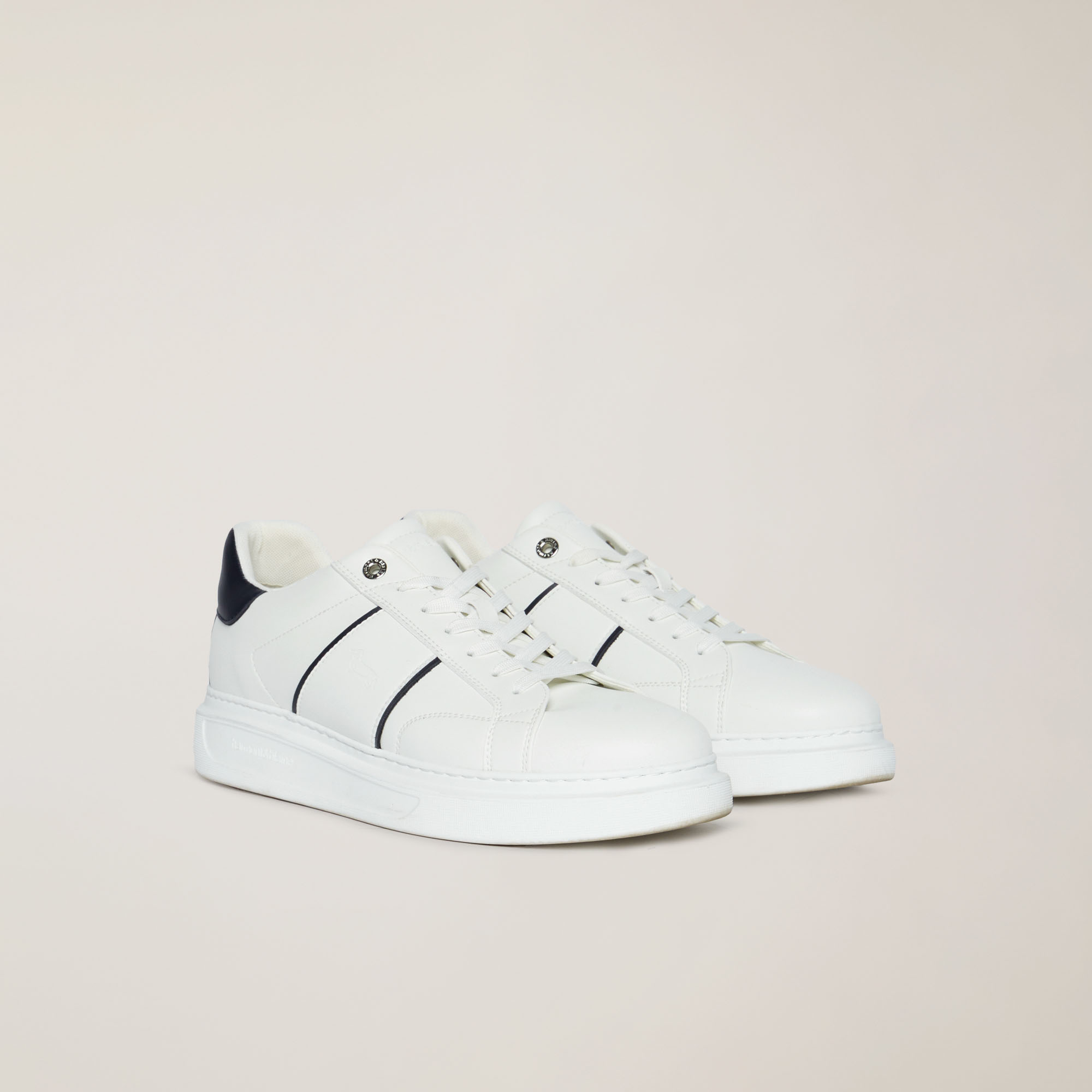 Sneaker Dettagli A Contrasto, Bianco, large image number 1