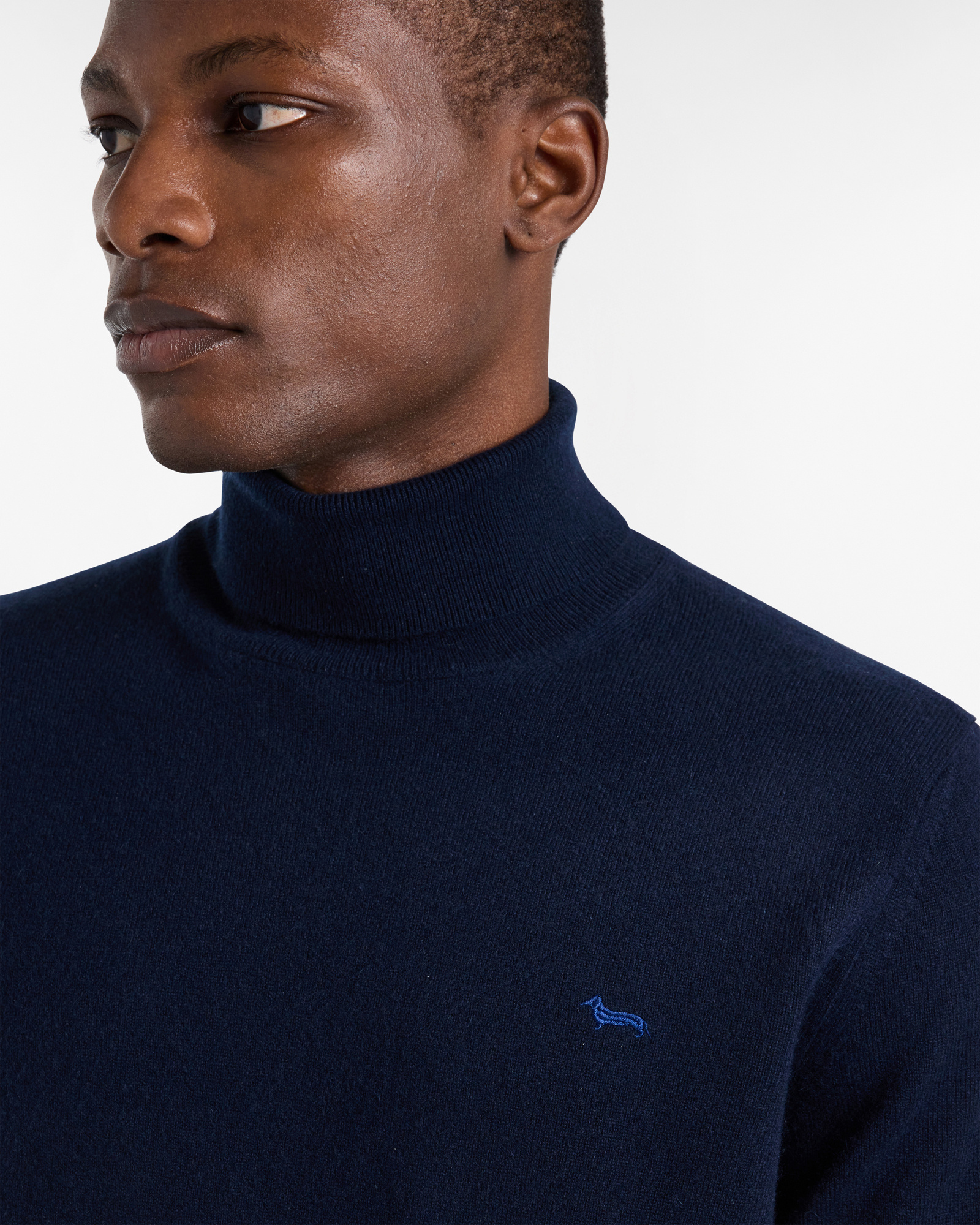 Dolcevita In Puro Cashmere, Blu Navy, large image number 2
