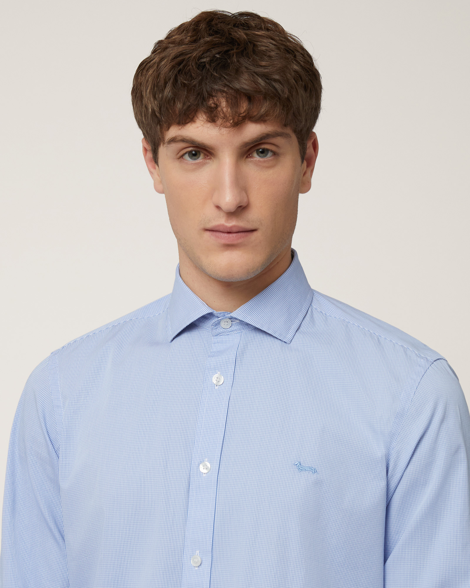 Shirt with Dachshund Embroidery, Sky Blue, large image number 2