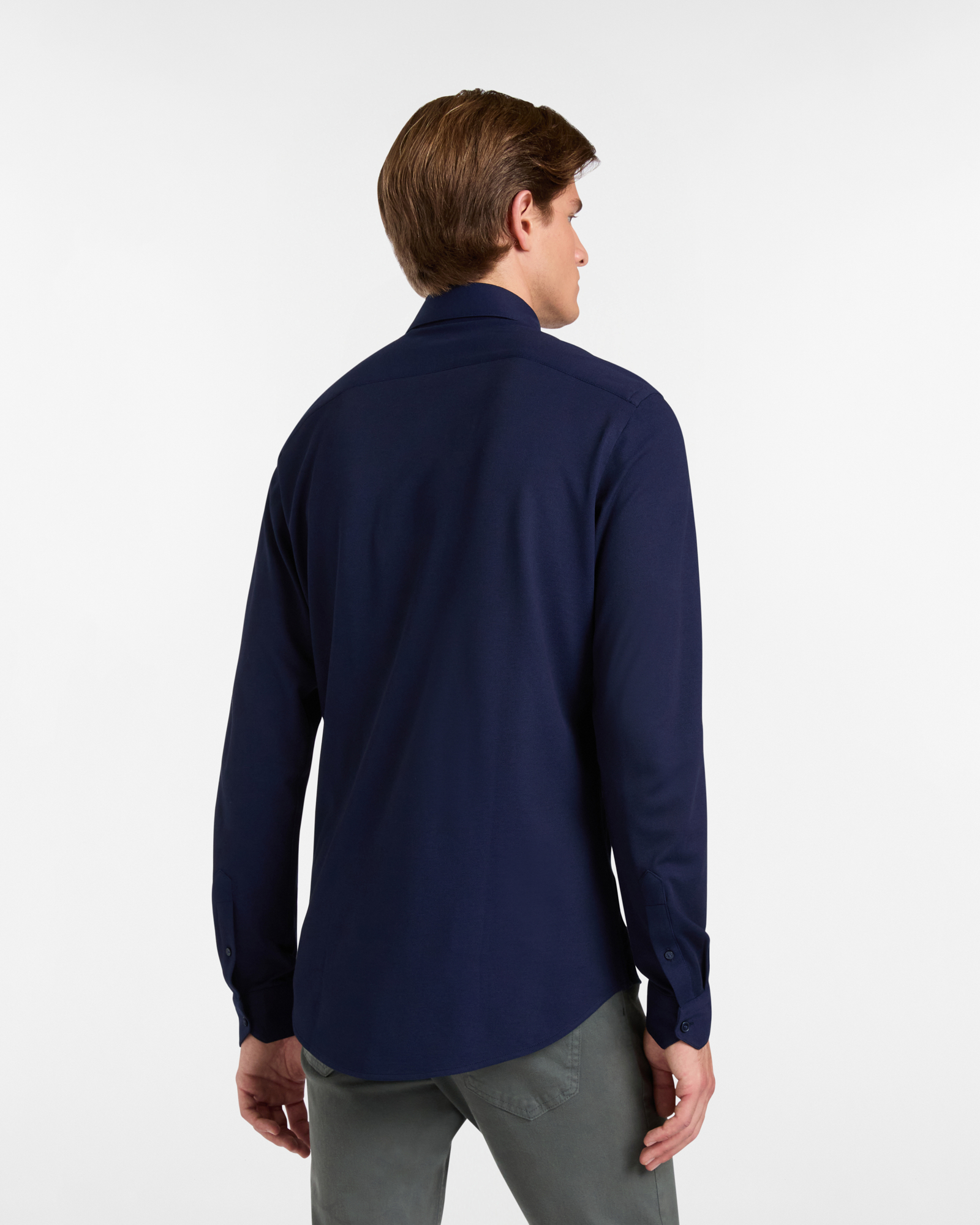 Solid Color Jersey Shirt, Blue, large image number 1