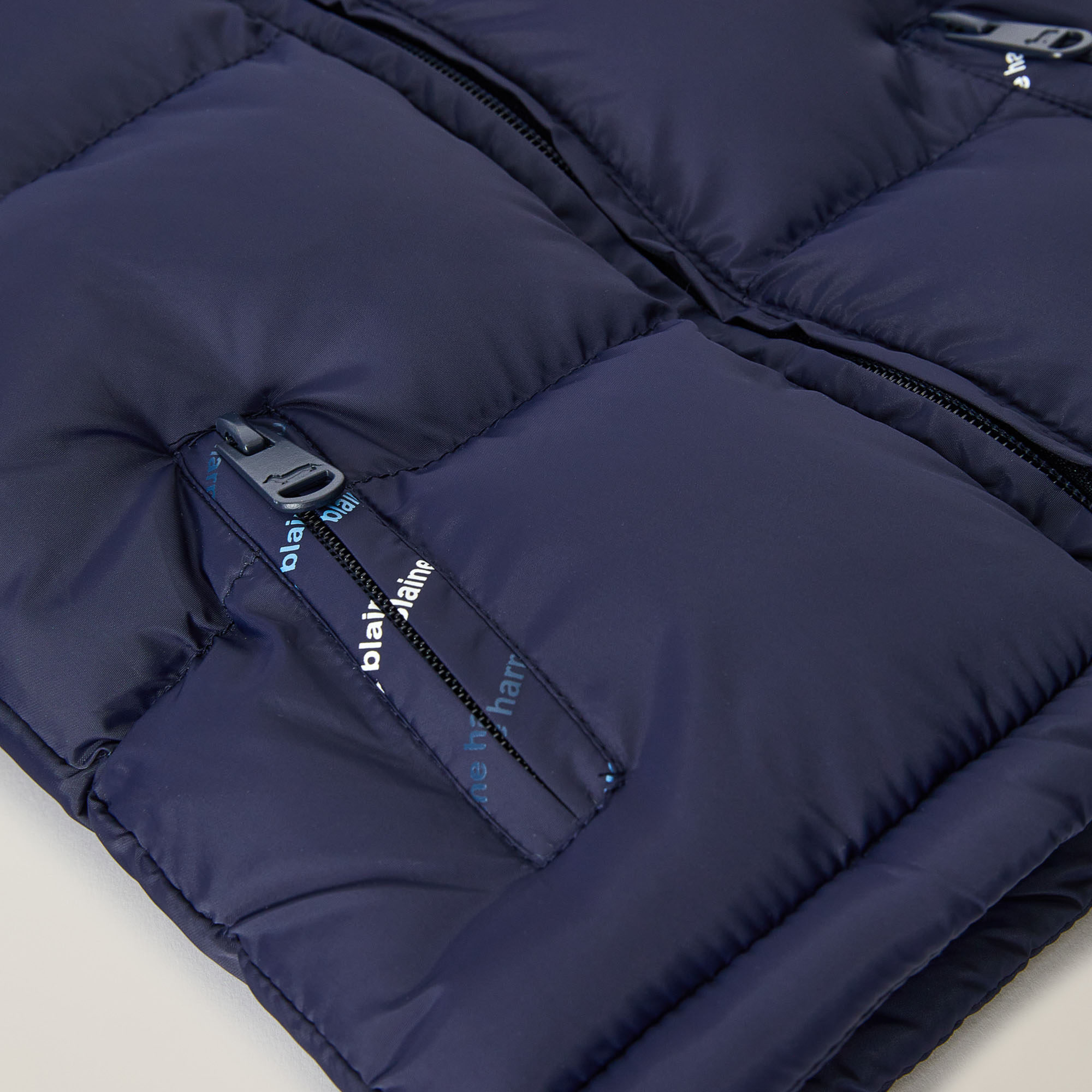 Nylon patchwork jacket , Blu Navy, large image number 2