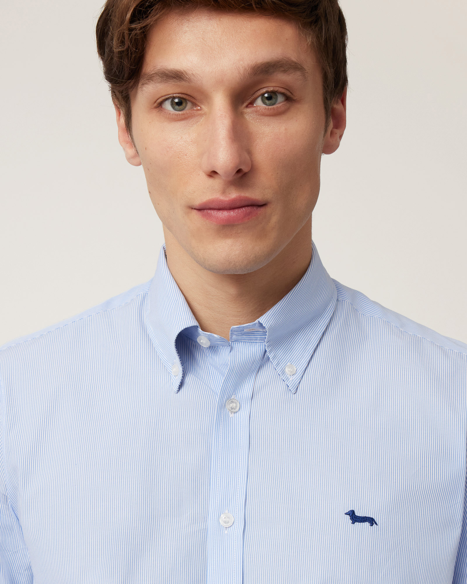 Shirt with Dachshund Embroidery, Sky Blue, large image number 2