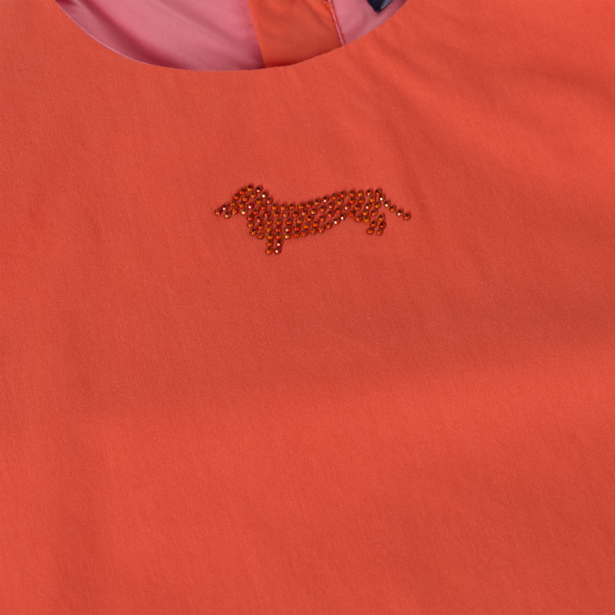 Blouse with logo decoration, Dark Pink, large image number 2
