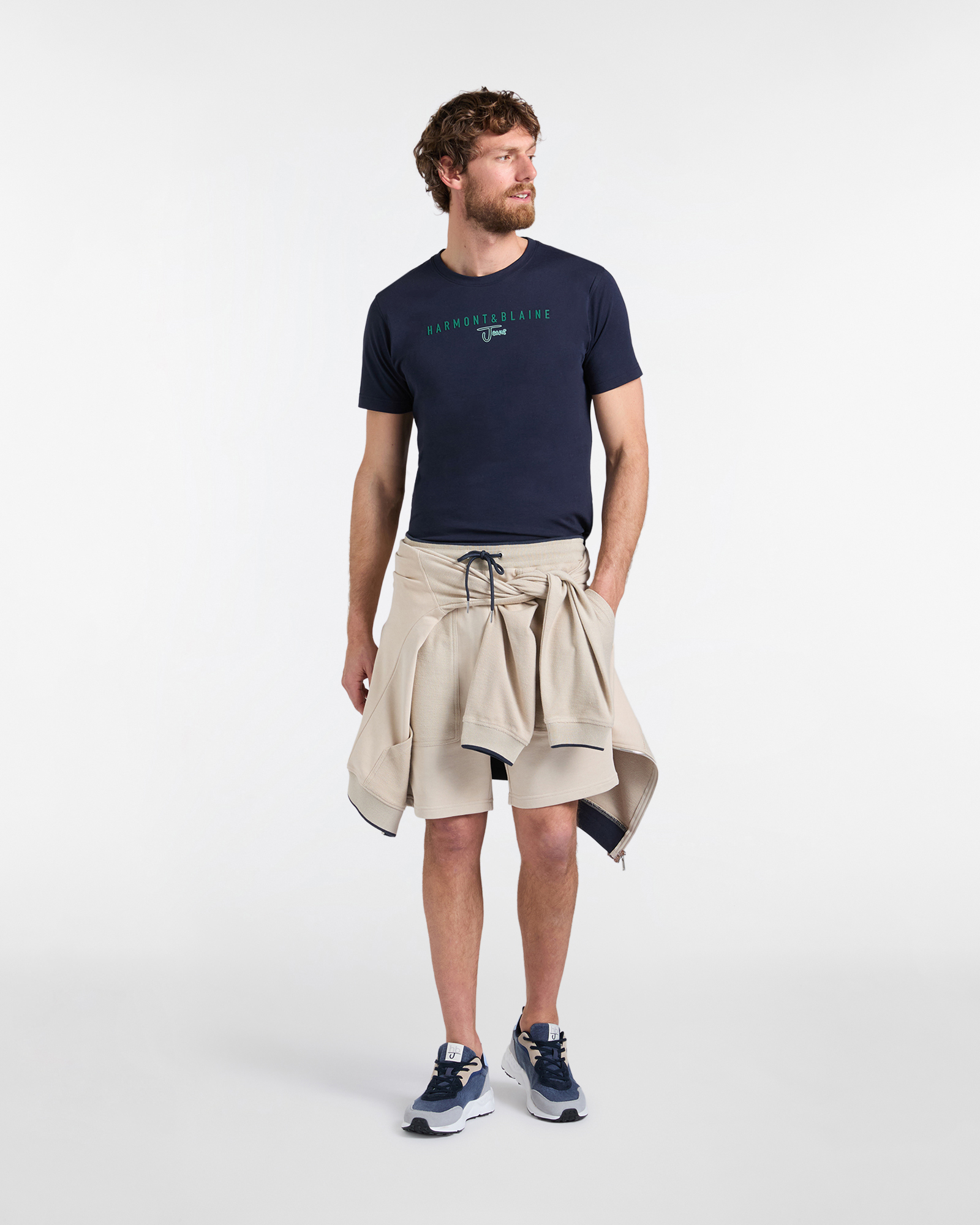 T-Shirt Uomo con Stampa Logo Regular Fit, Blu scuro, large image number 3