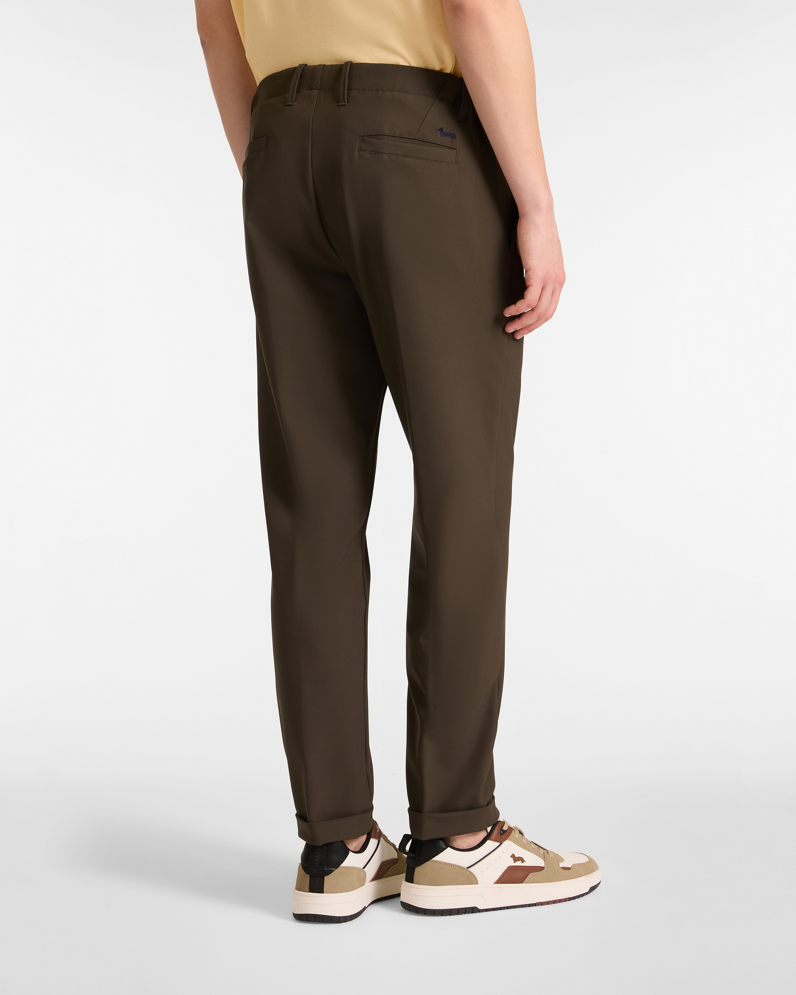 Chino Pants with Side Elastic Bands