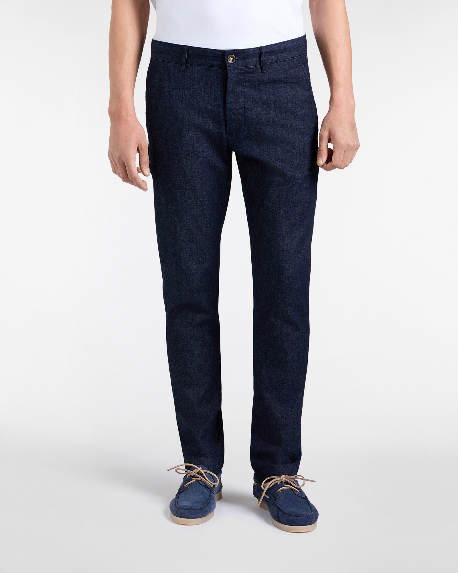 Chino Uomo in Light Denim Narrow Fit