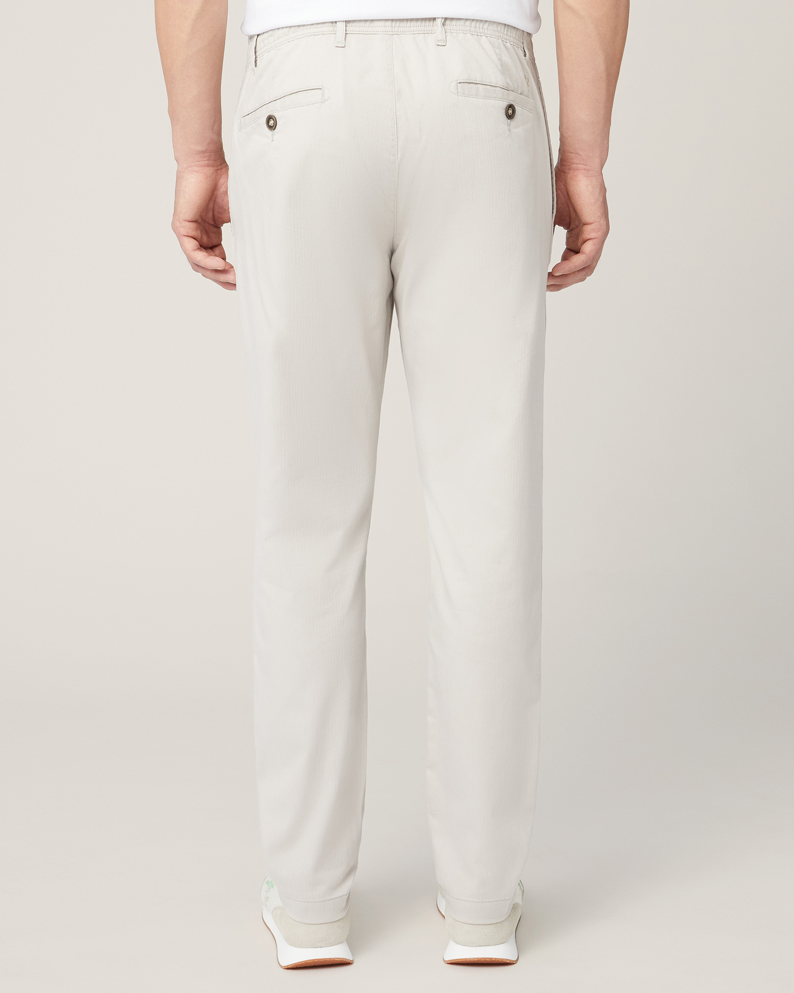 Chino Pants with Drawstring, Sand, large image number 1