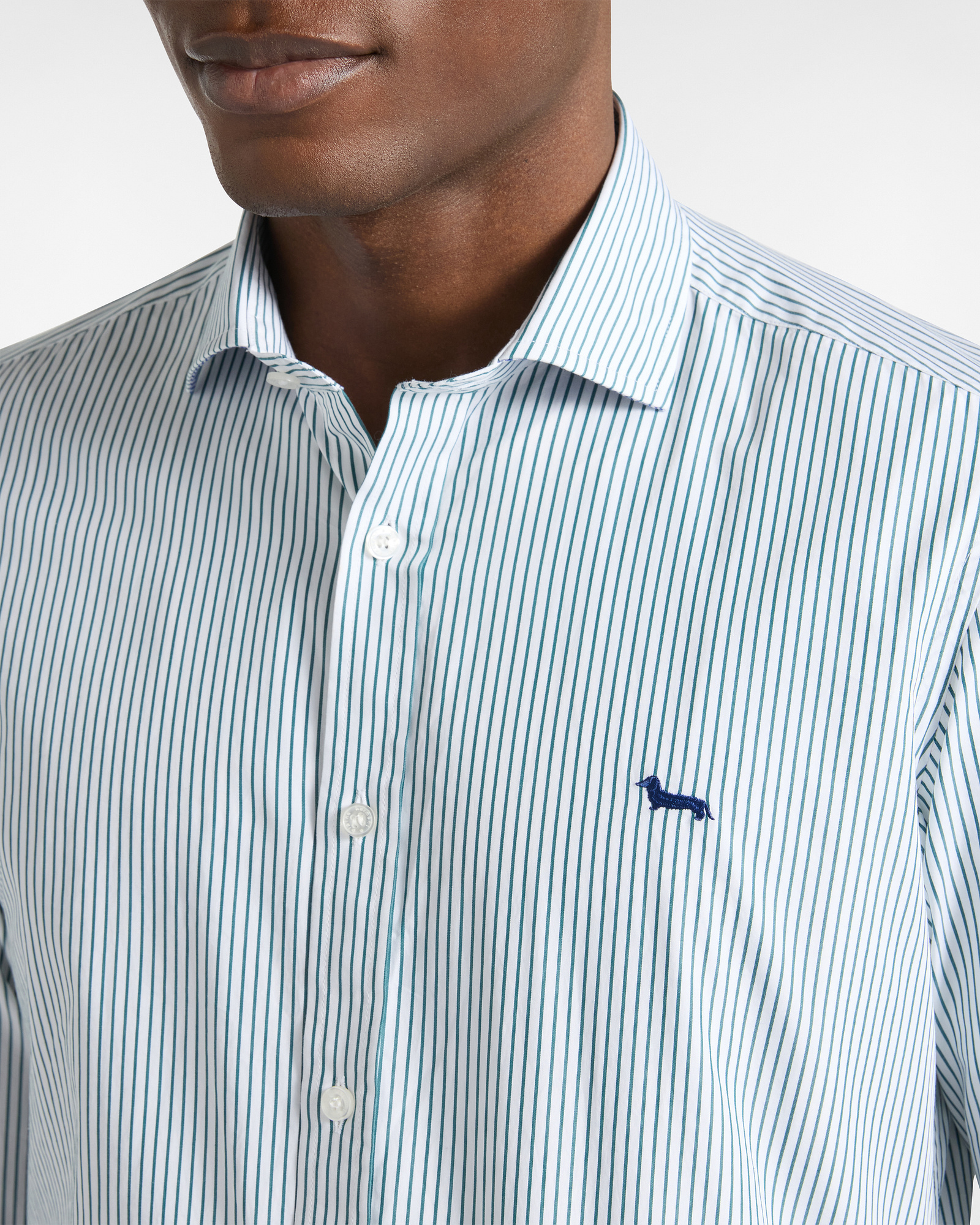Striped Shirt with Dachshund, Bluette, large image number 2