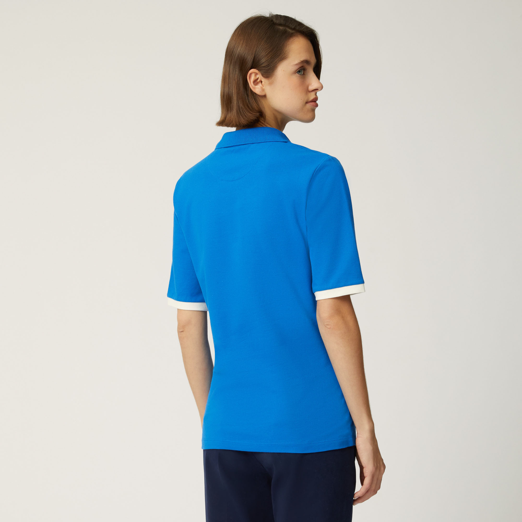 Polo Con Detalles A Contraste, Azul cobalto, large image number 1