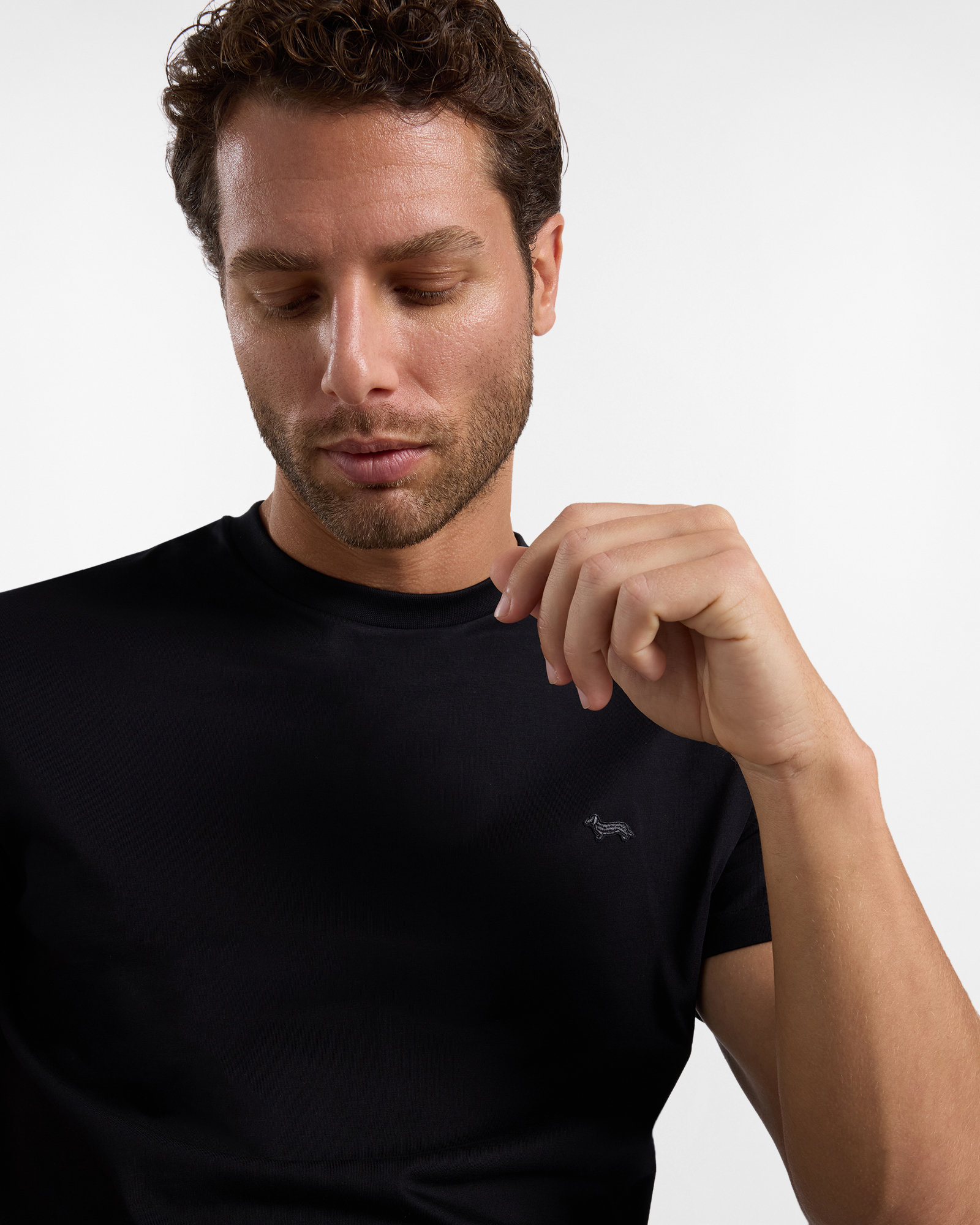 Men's premium cotton T-shirt, Black, large image number 2