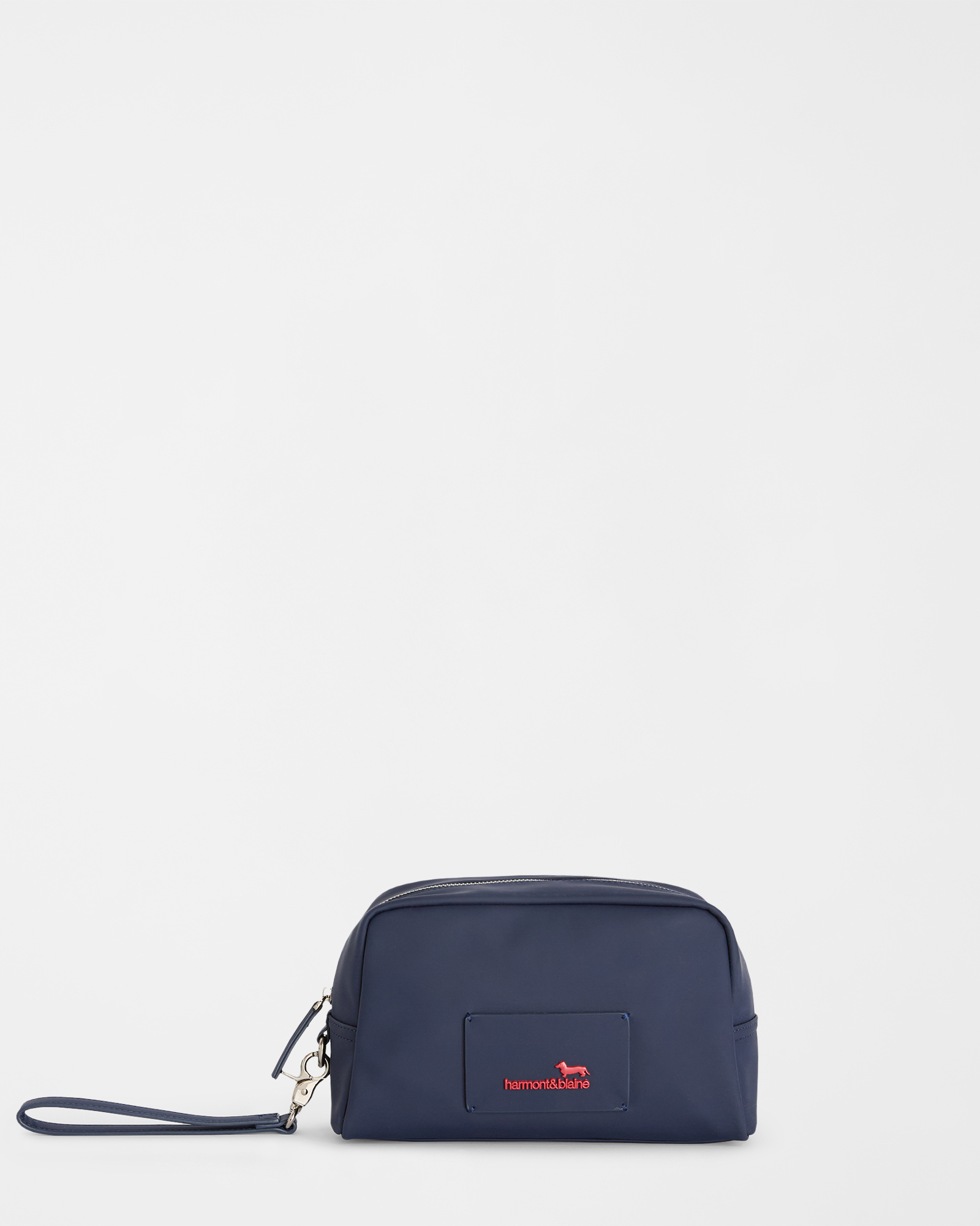 Medium-sized faux leather clutch