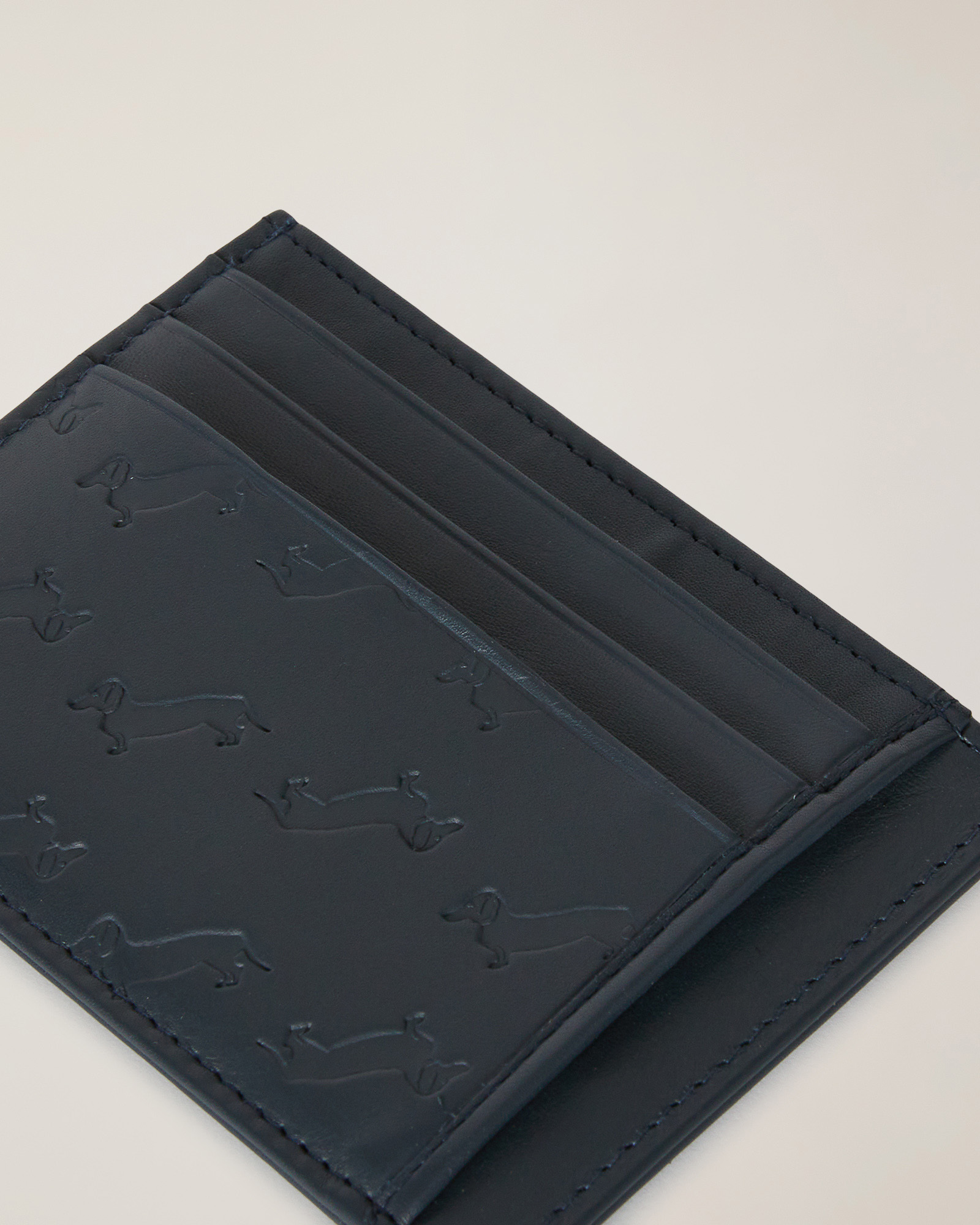 Card Holder with Dachshunds On One Side, Blue, large image number 2