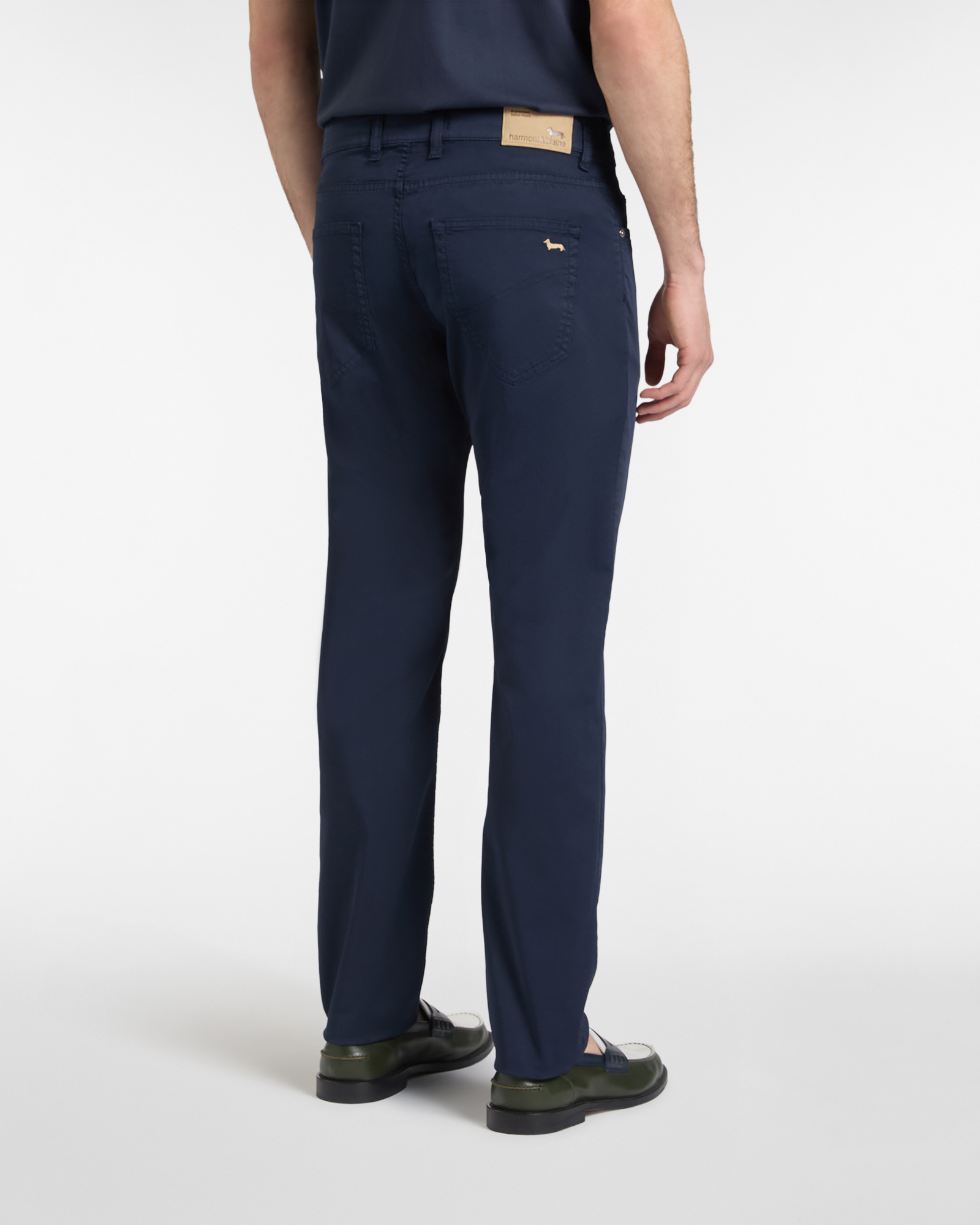 Narrow-fit five-pocket trousers