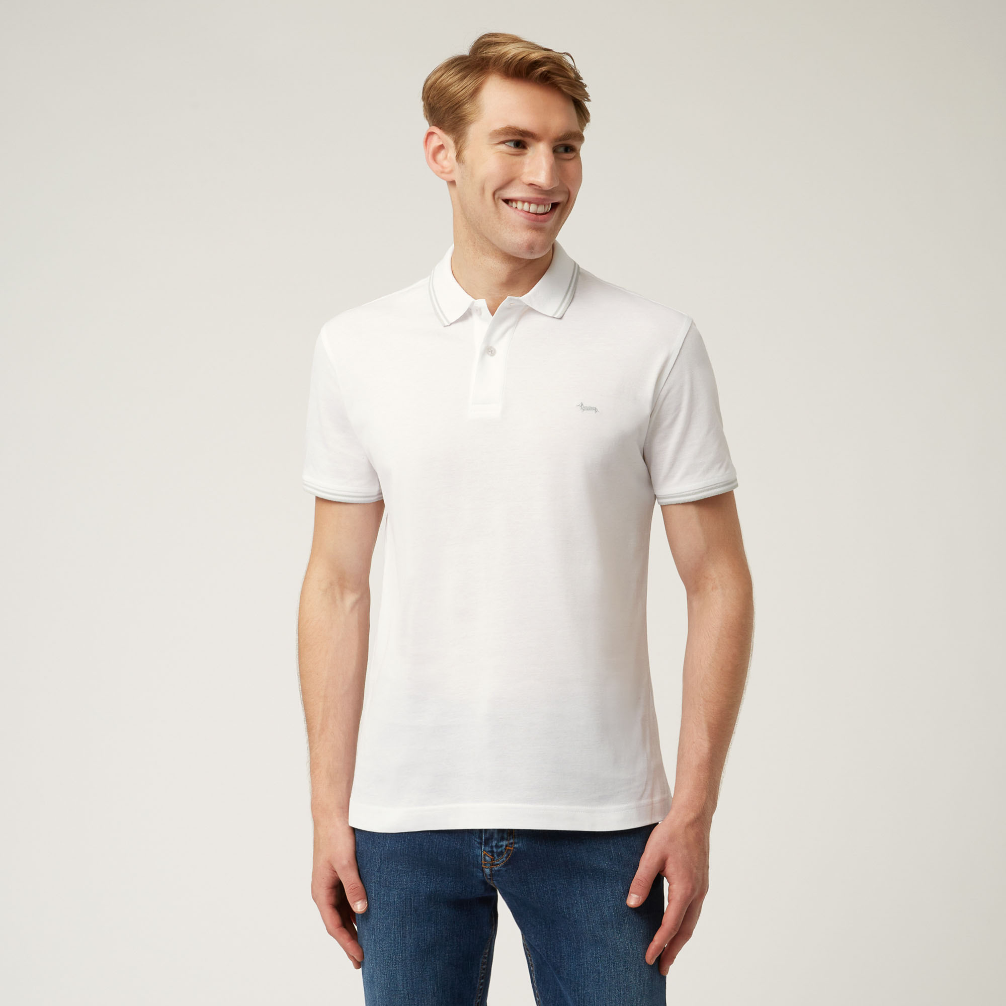 Essentials polo shirt in plain coloured cotton