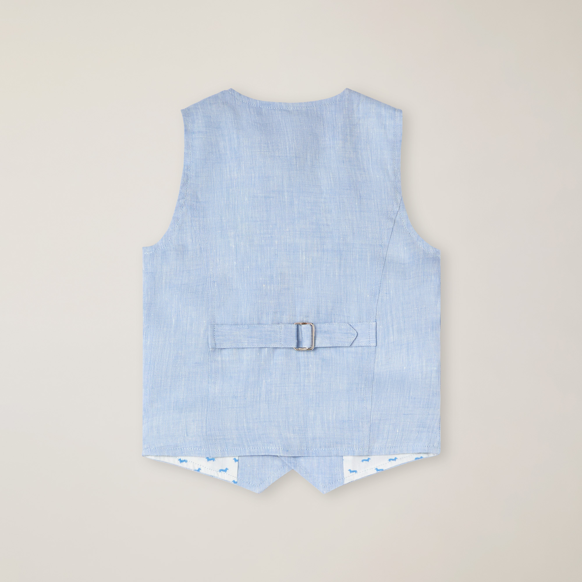 Melange linen gilet , PALE SKY BLUE, large image number 1