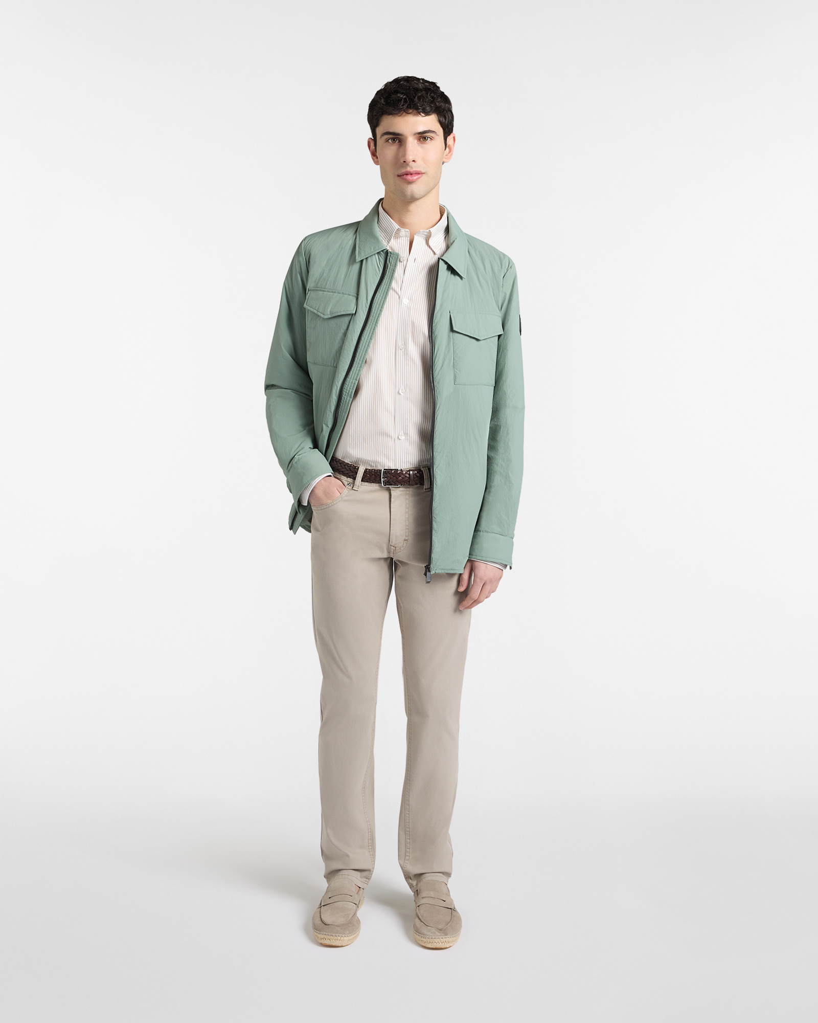 Men's ultralight jacket, Green, large image number 3