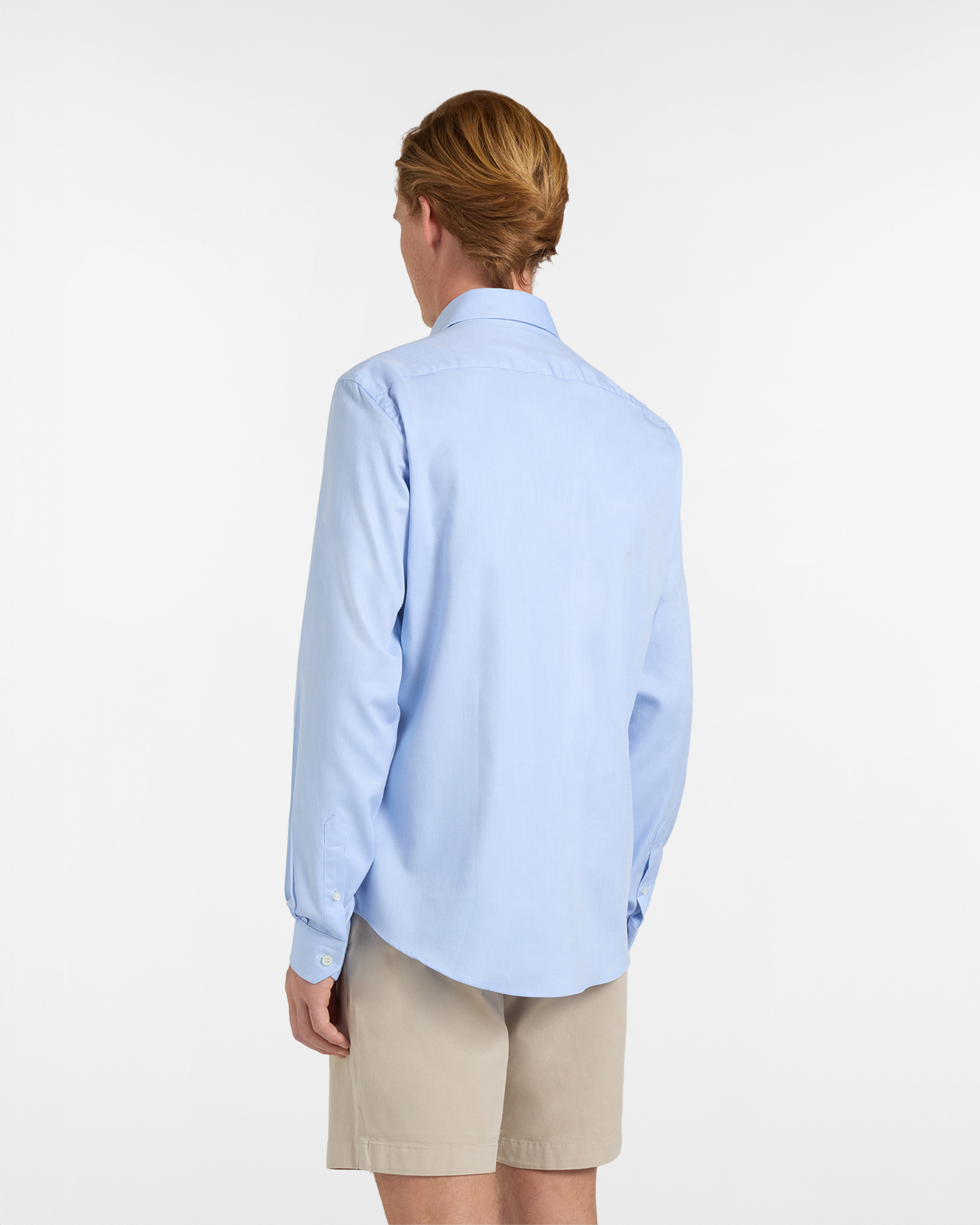 Camicia Uomo Tinta Unita Narrow fit in Puro Cotone