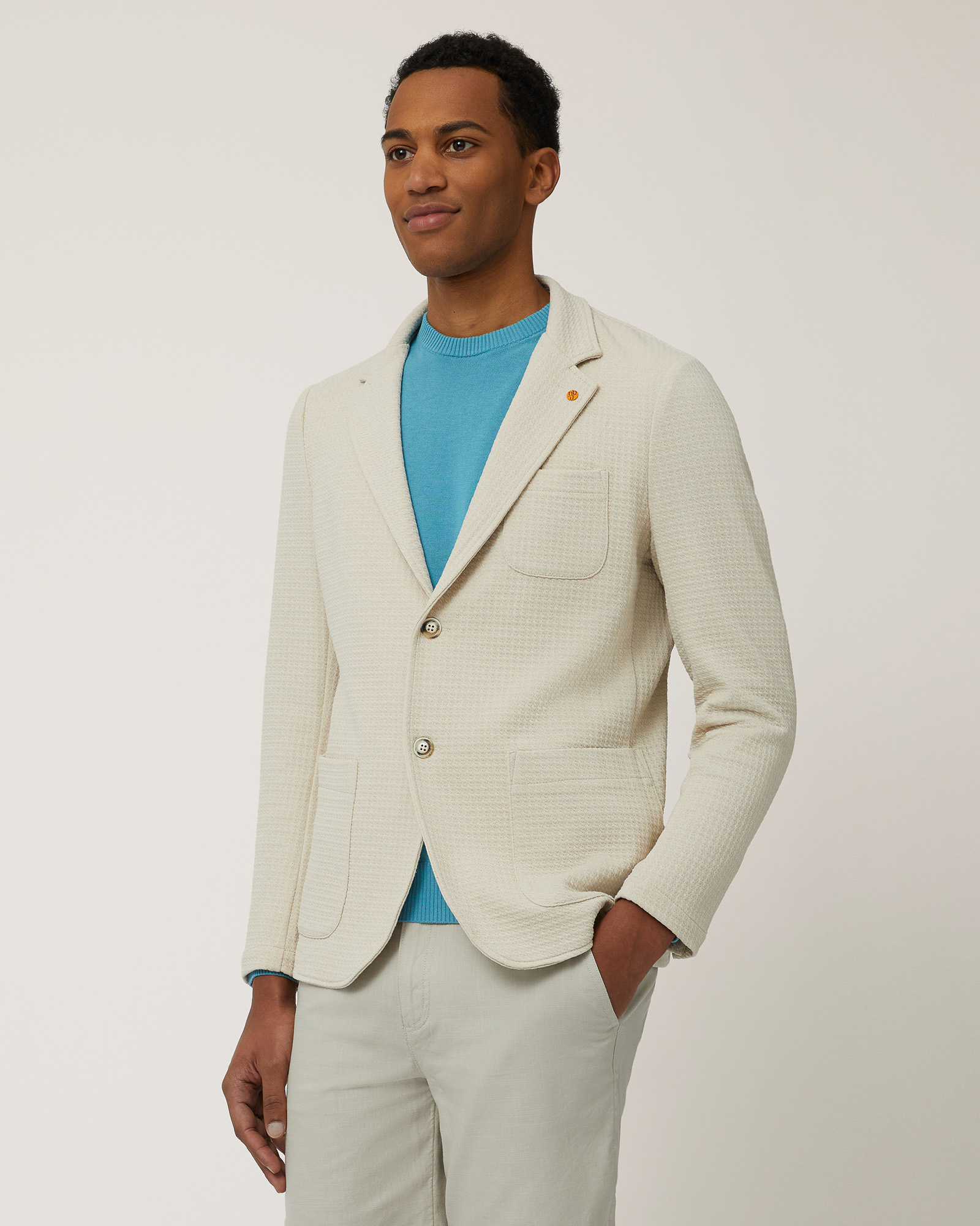 Giacca In Jersey Regular Fit